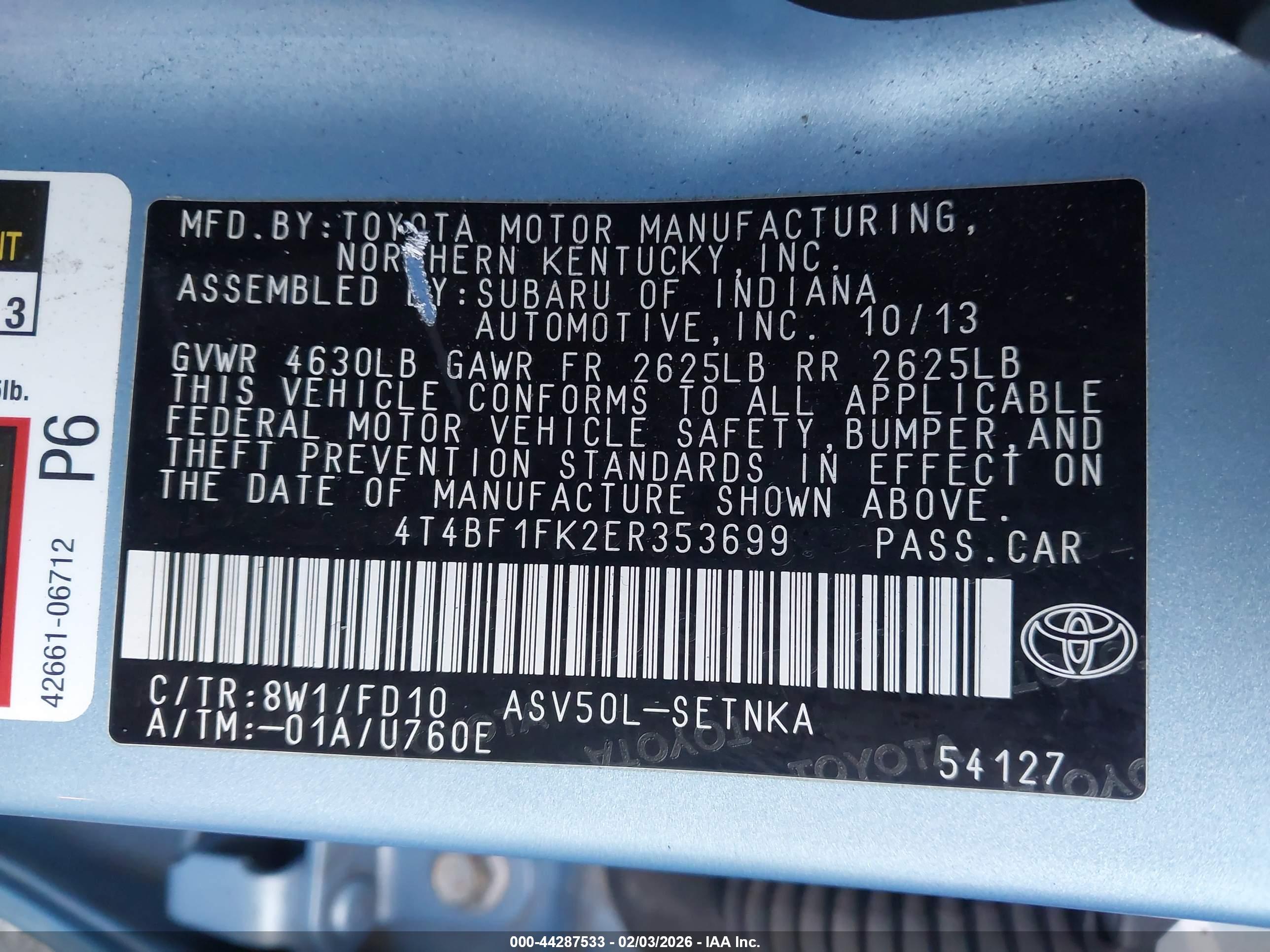 TOYOTA CAMRY image 9