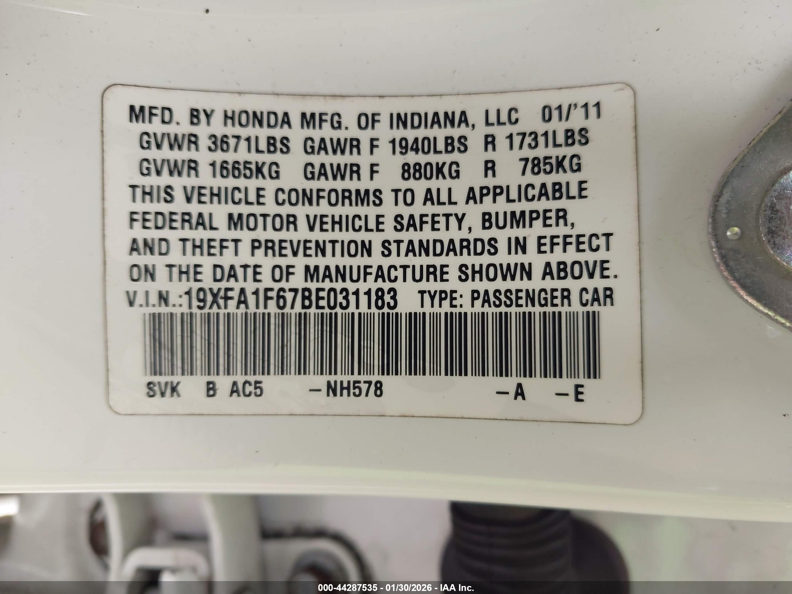 HONDA CIVIC image 9