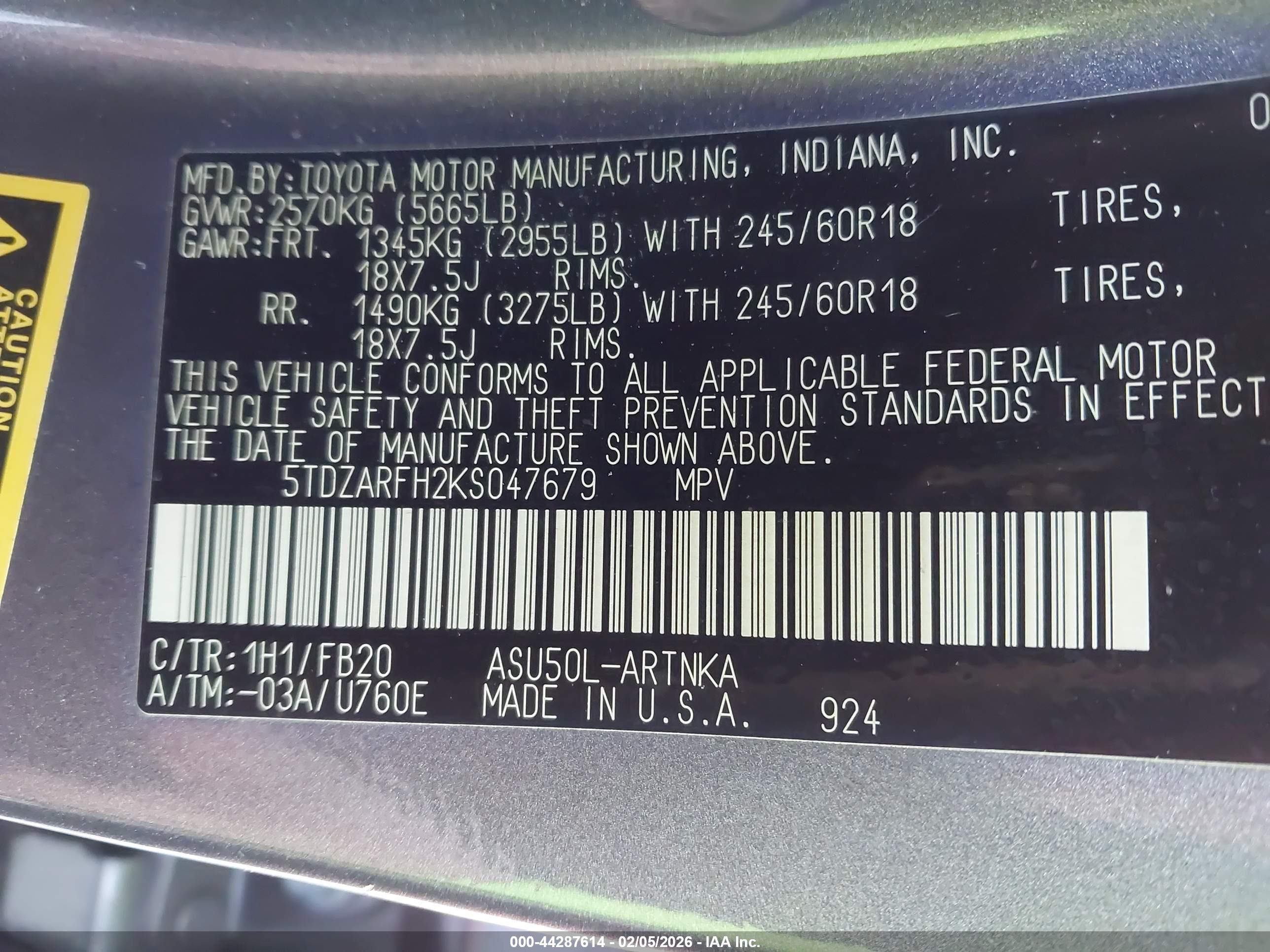 TOYOTA HIGHLANDER image 9