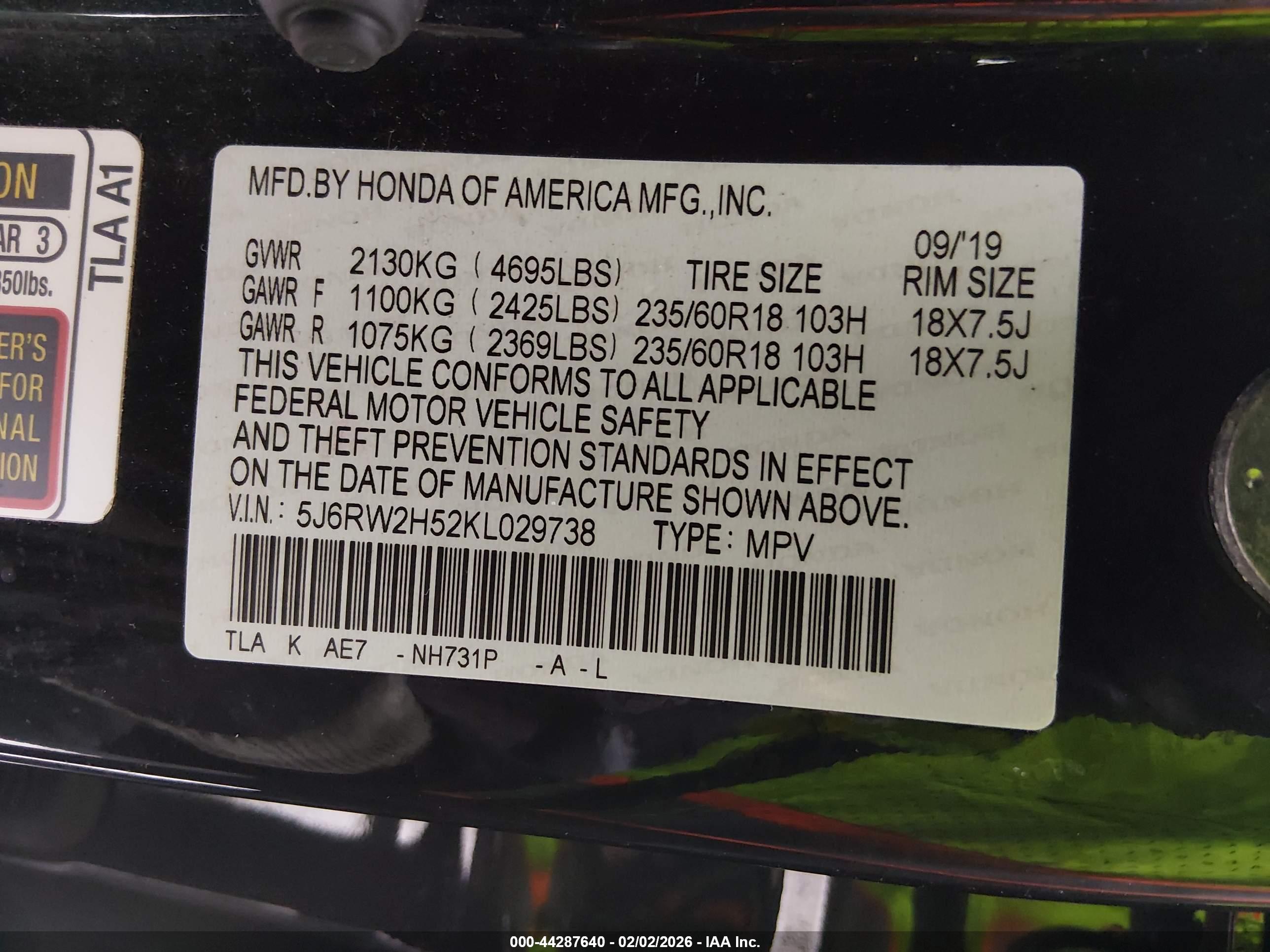 HONDA CR-V image 9