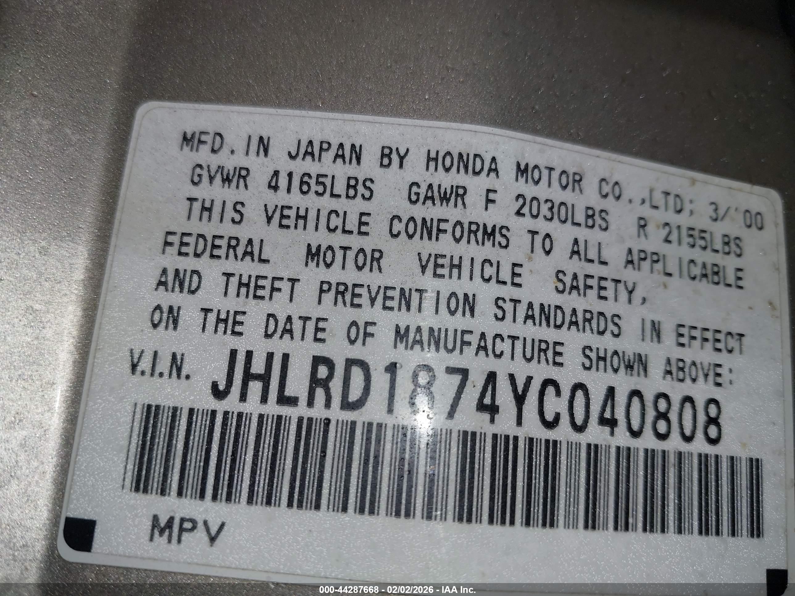 HONDA CR-V image 9