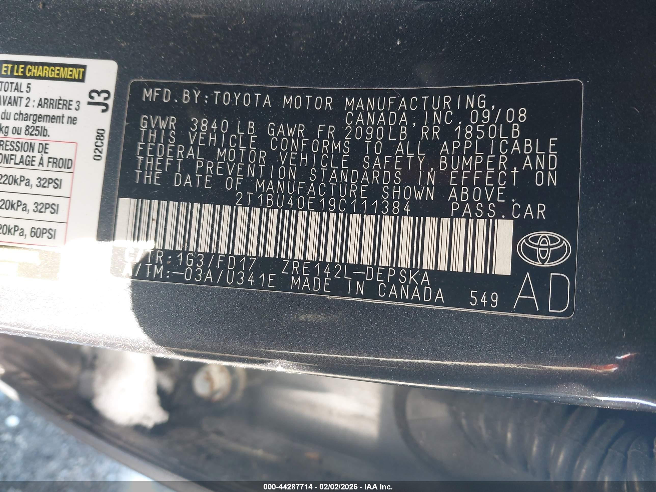 TOYOTA COROLLA image 9