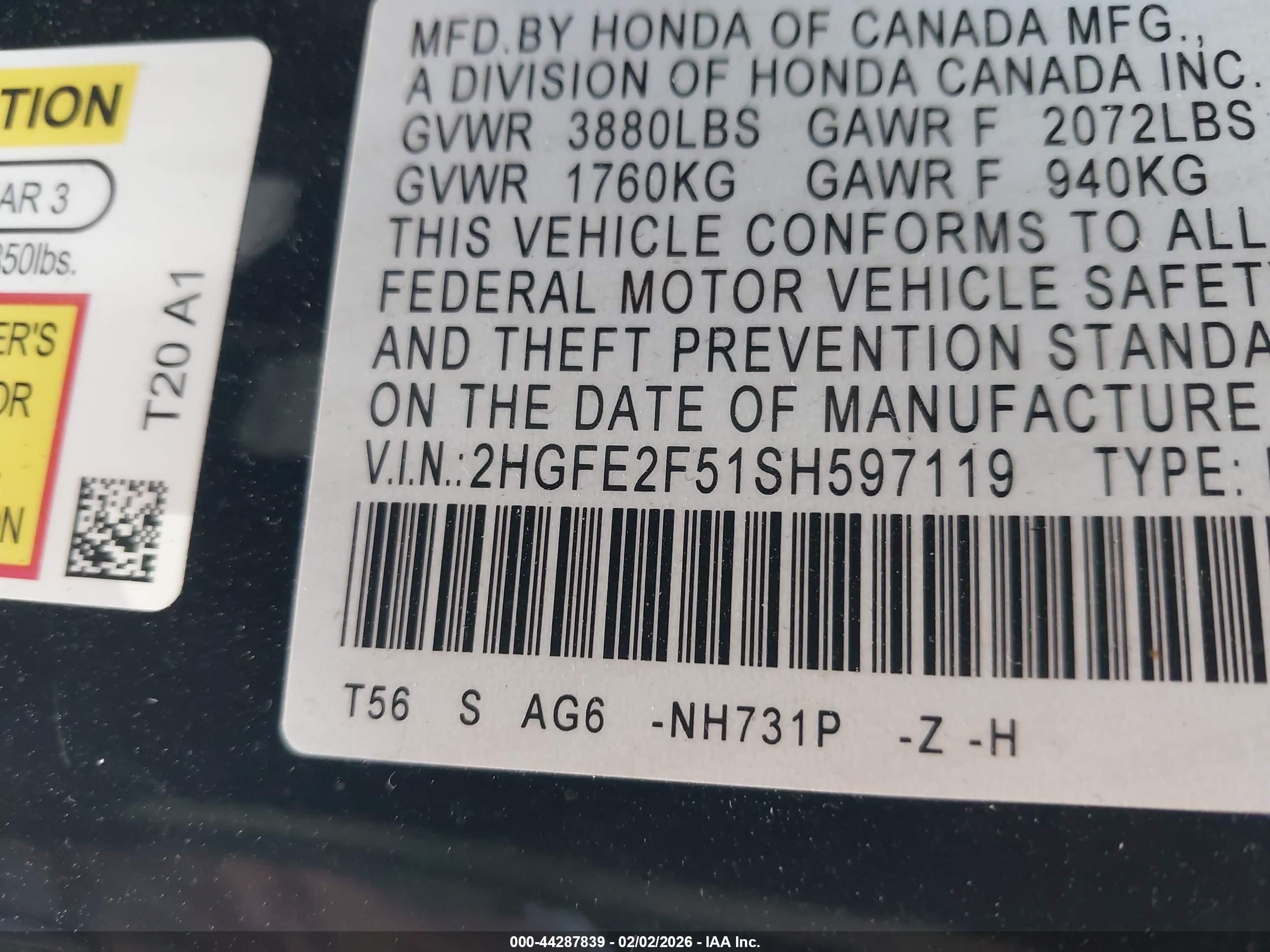 HONDA CIVIC image 9