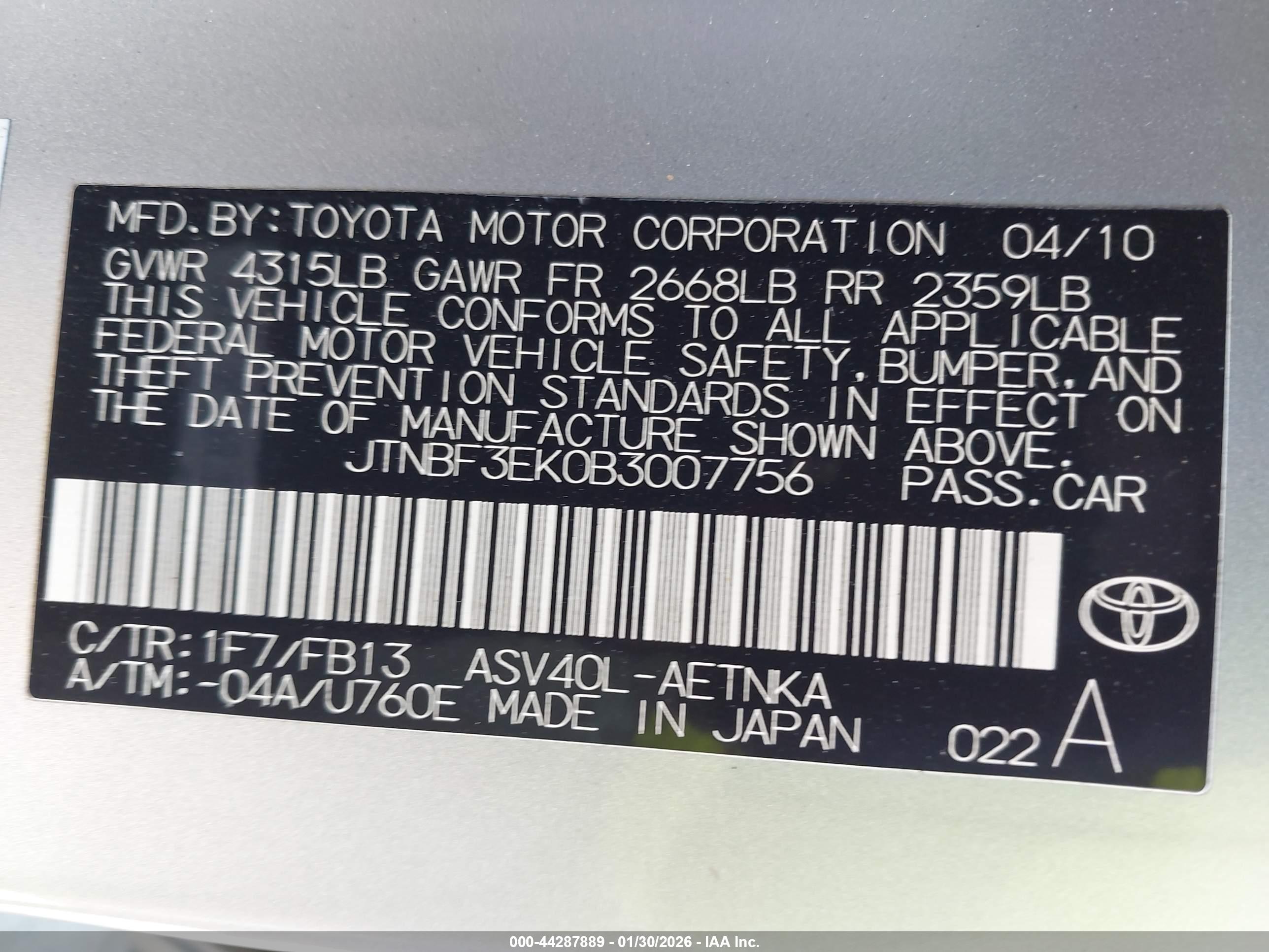 TOYOTA CAMRY image 9