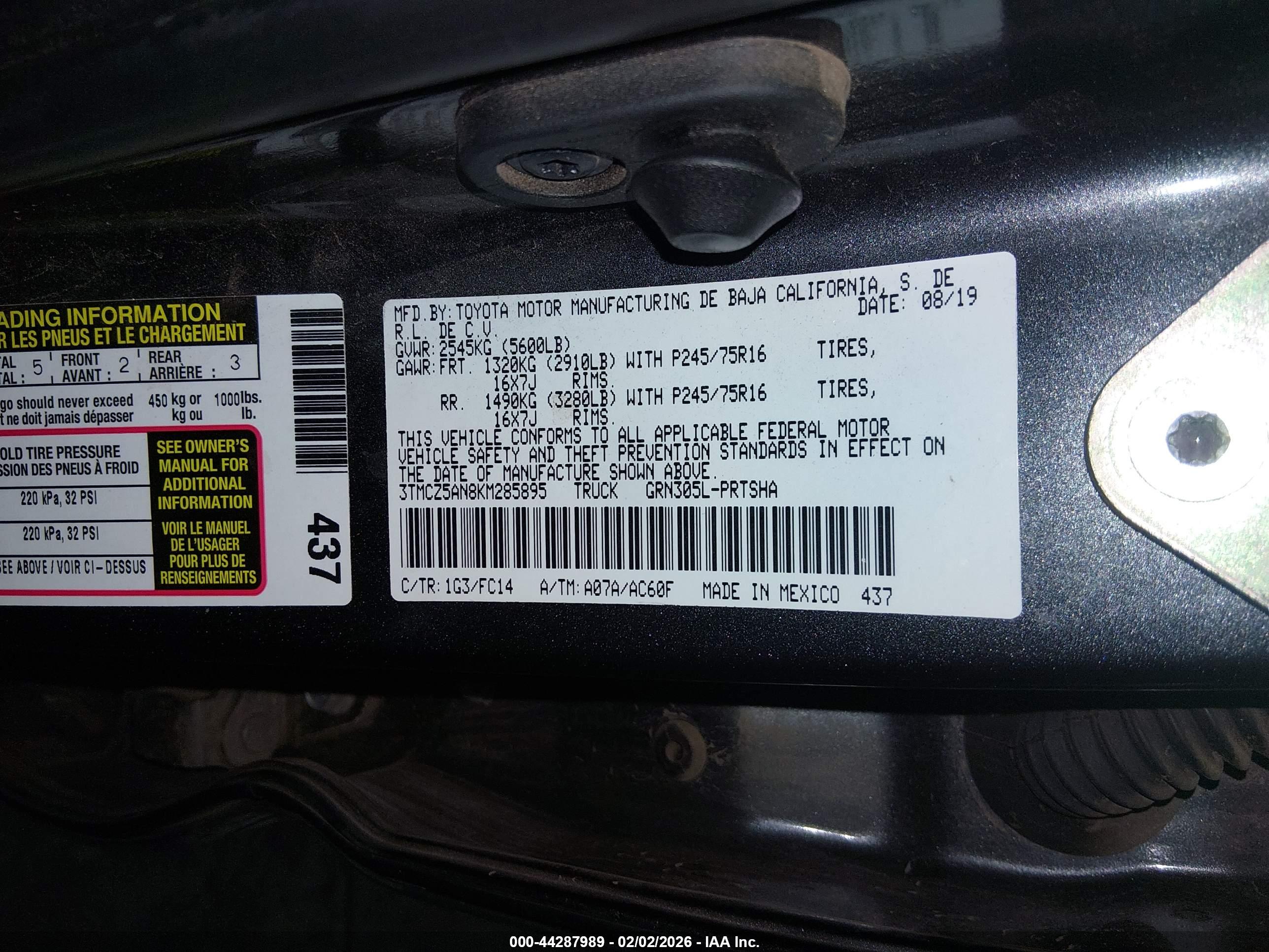 TOYOTA TACOMA image 9