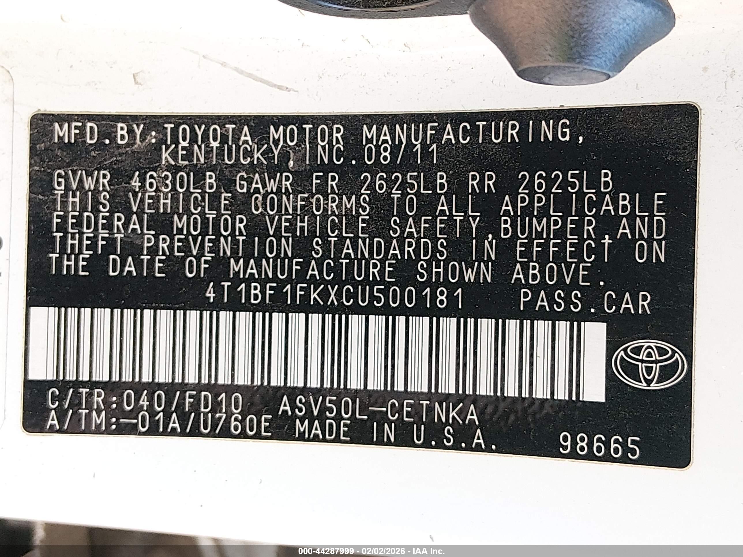 TOYOTA CAMRY image 9