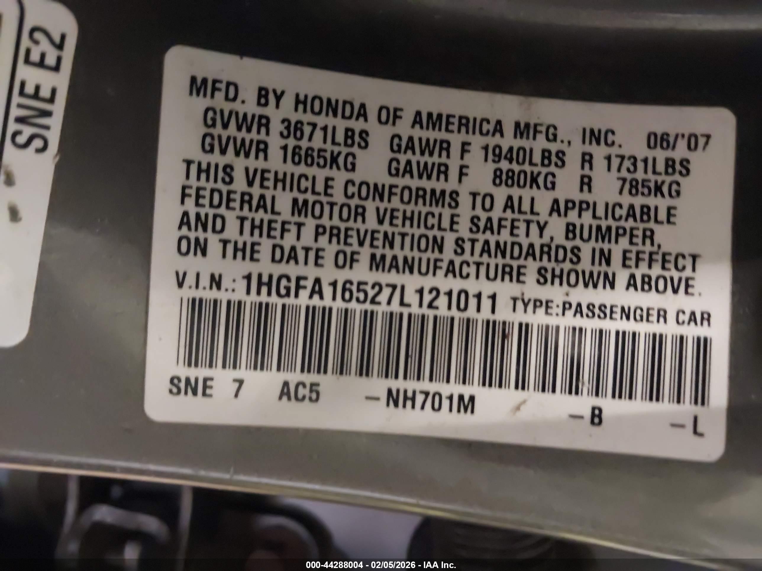 HONDA CIVIC image 9