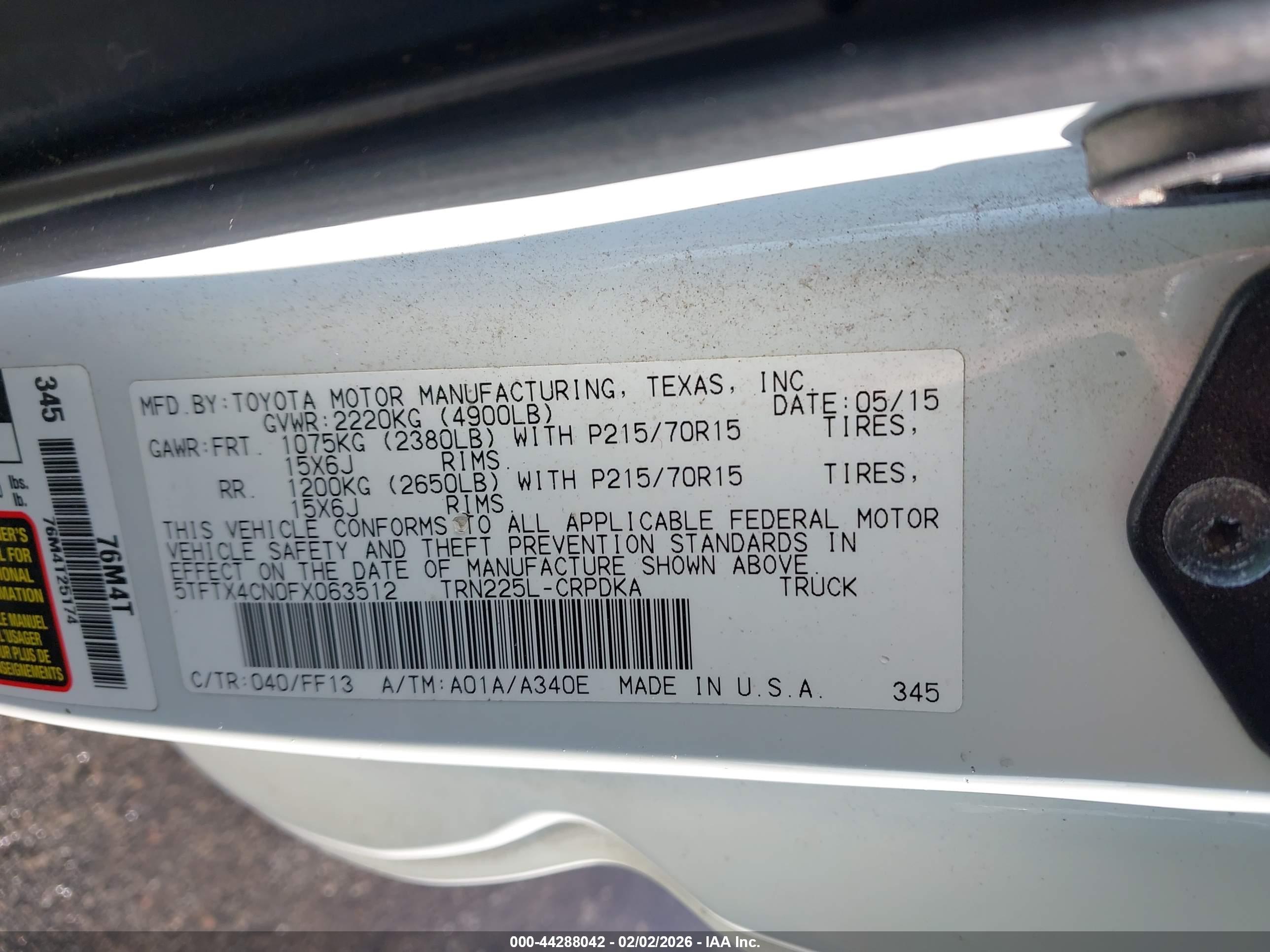 TOYOTA TACOMA image 9