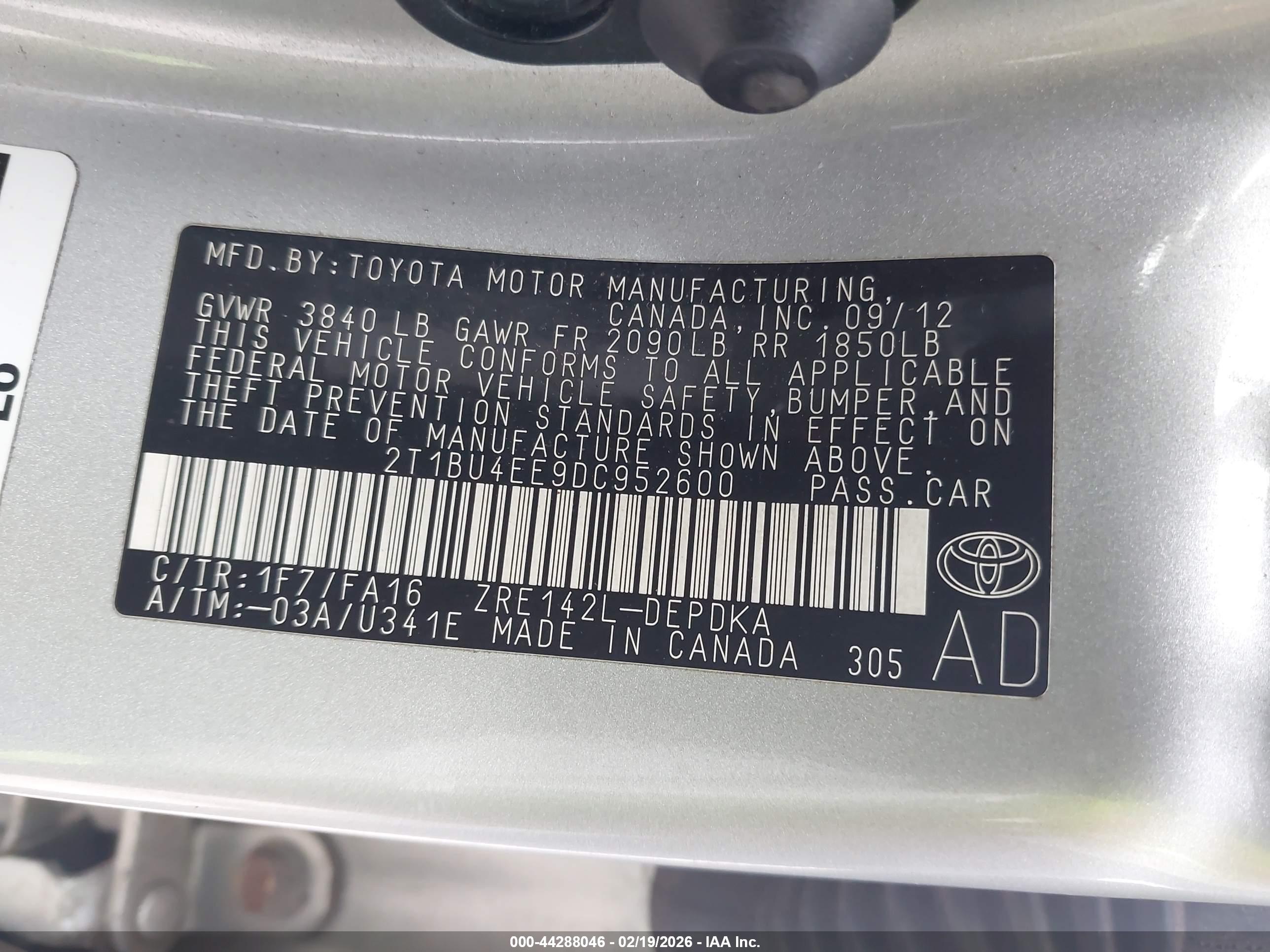 TOYOTA COROLLA image 9