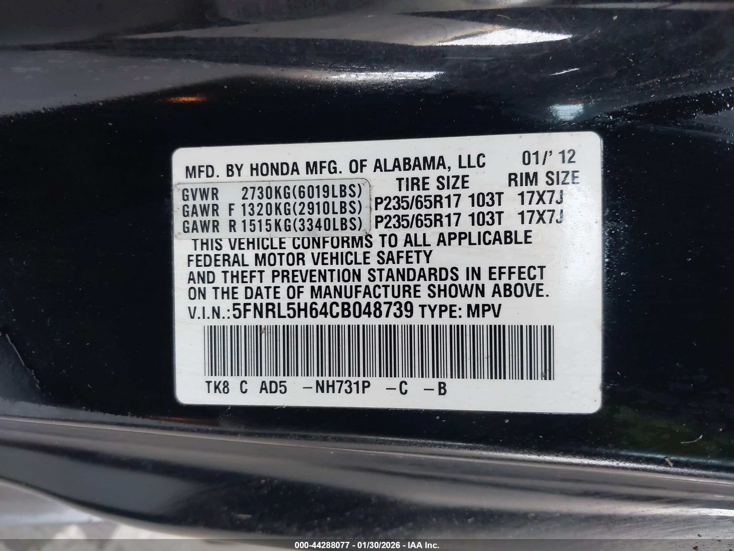 HONDA ODYSSEY image 9