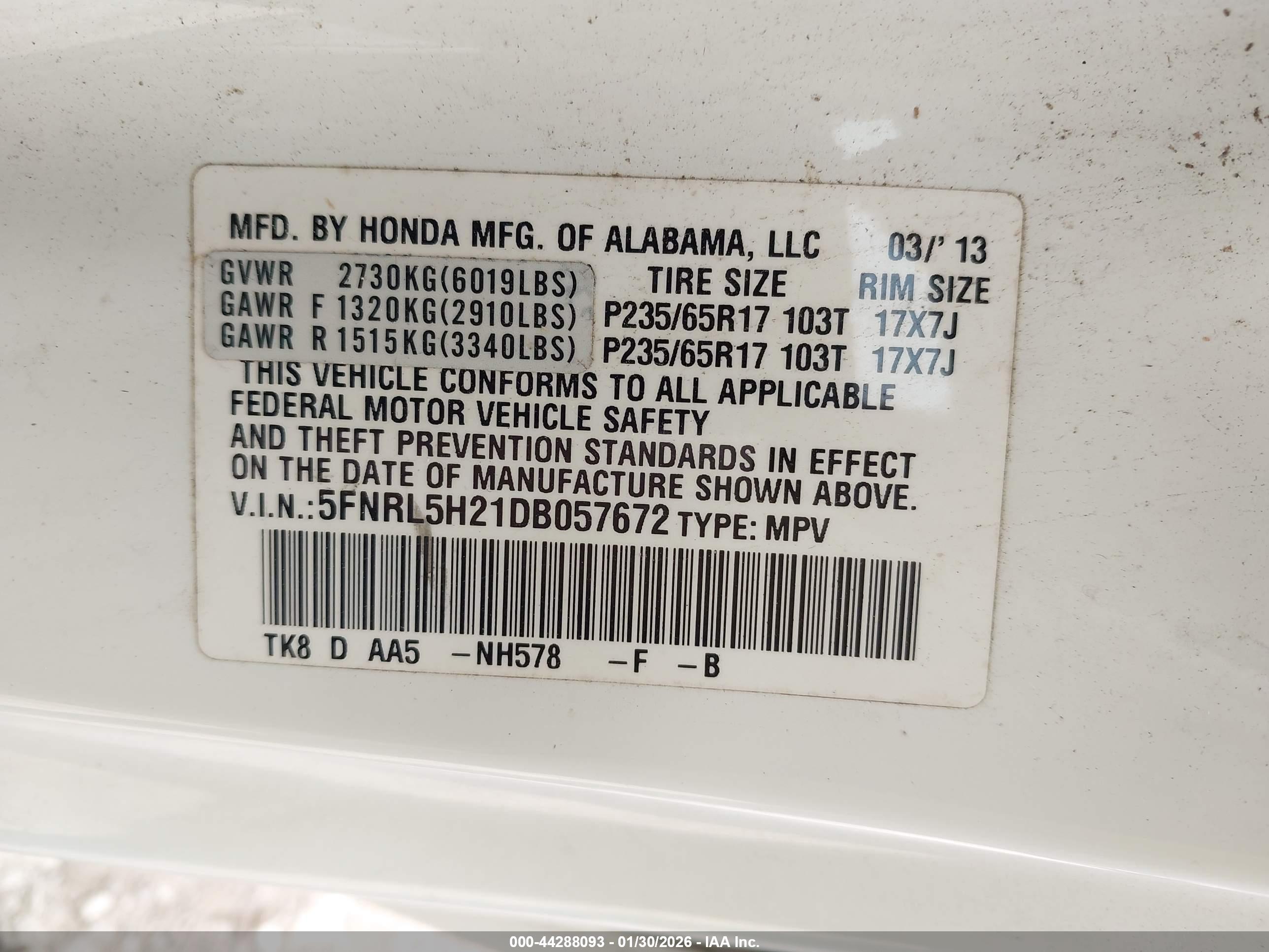 HONDA ODYSSEY image 9