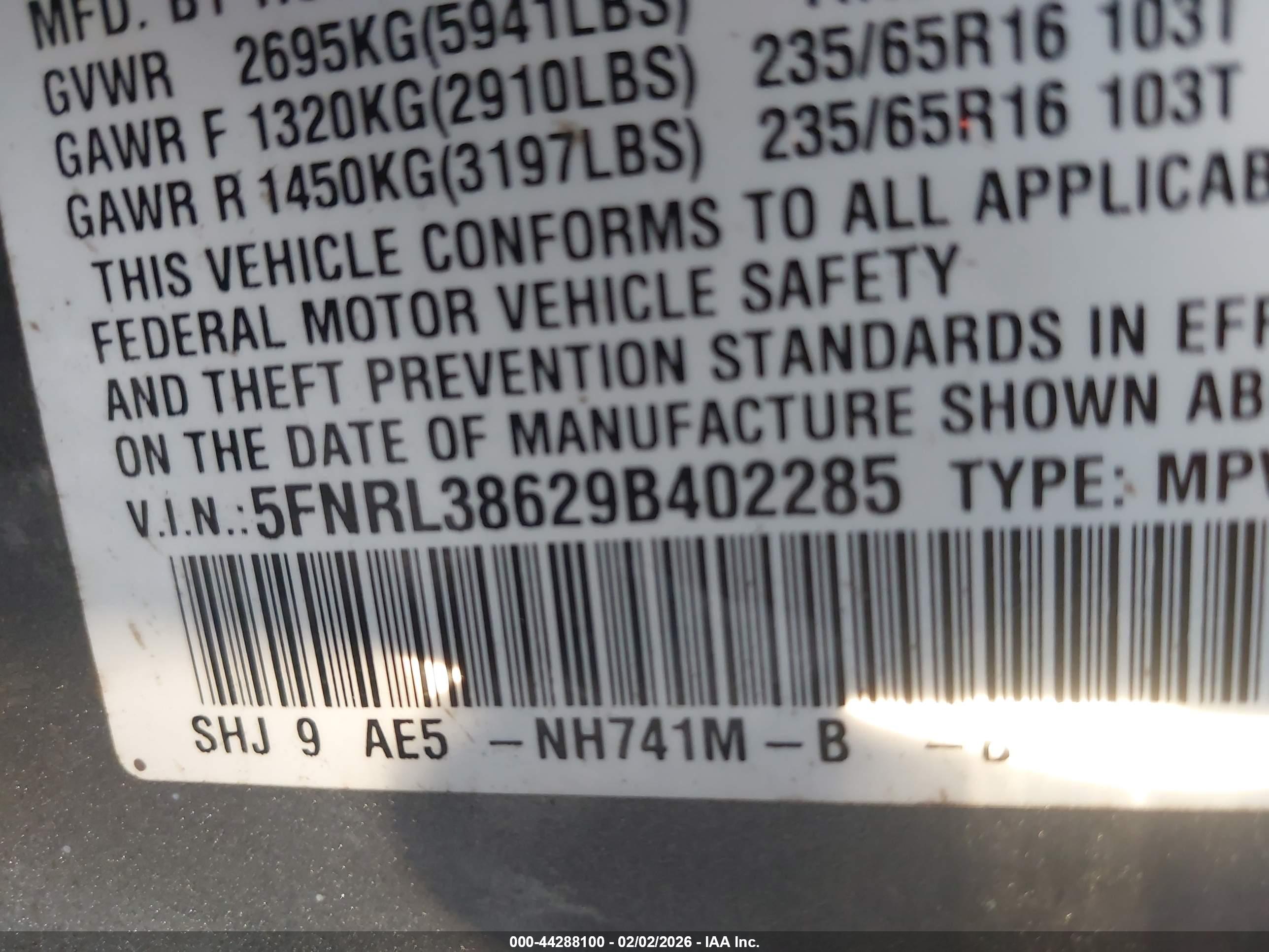 HONDA ODYSSEY image 9
