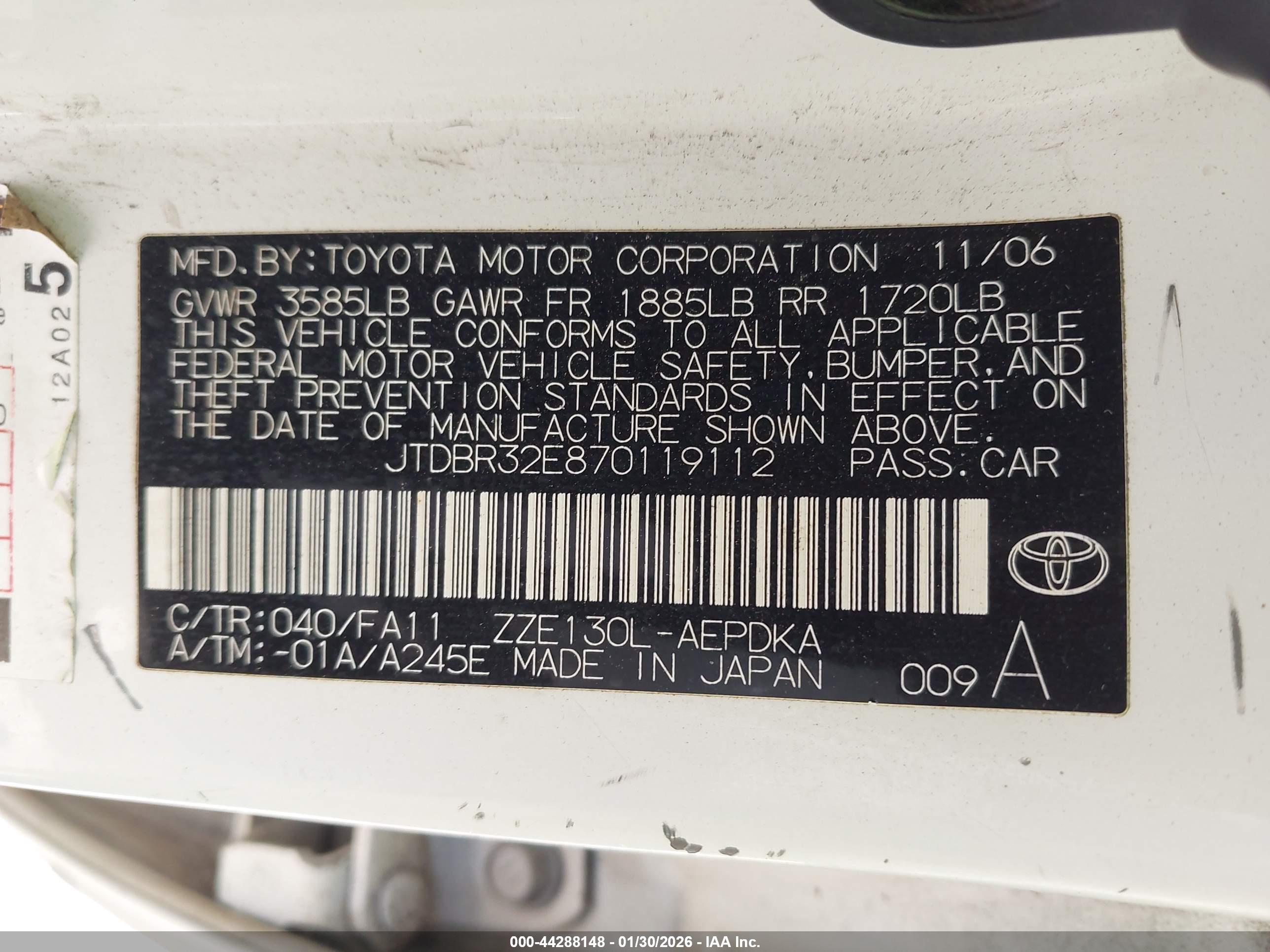 TOYOTA COROLLA image 9