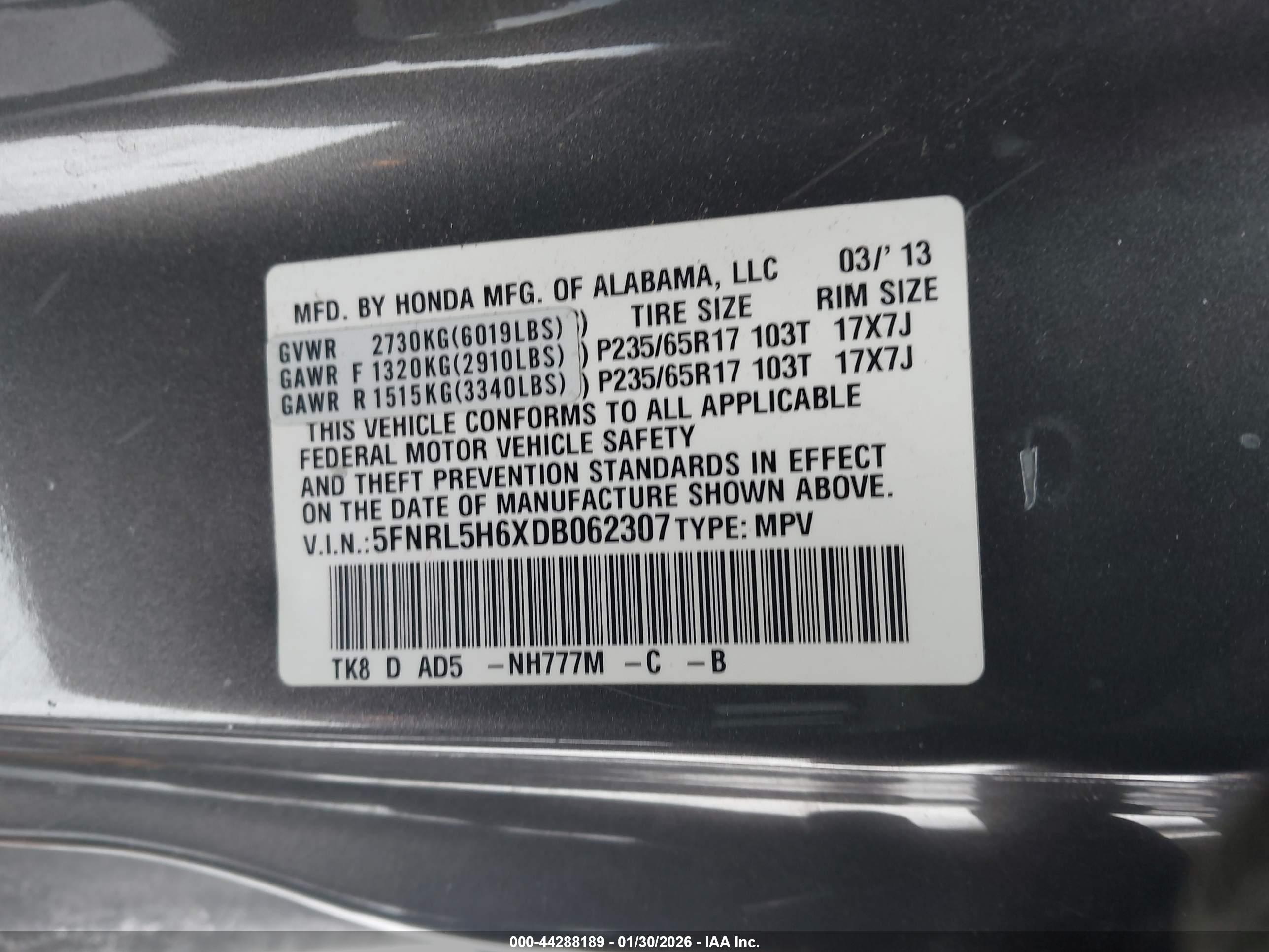 HONDA ODYSSEY image 9
