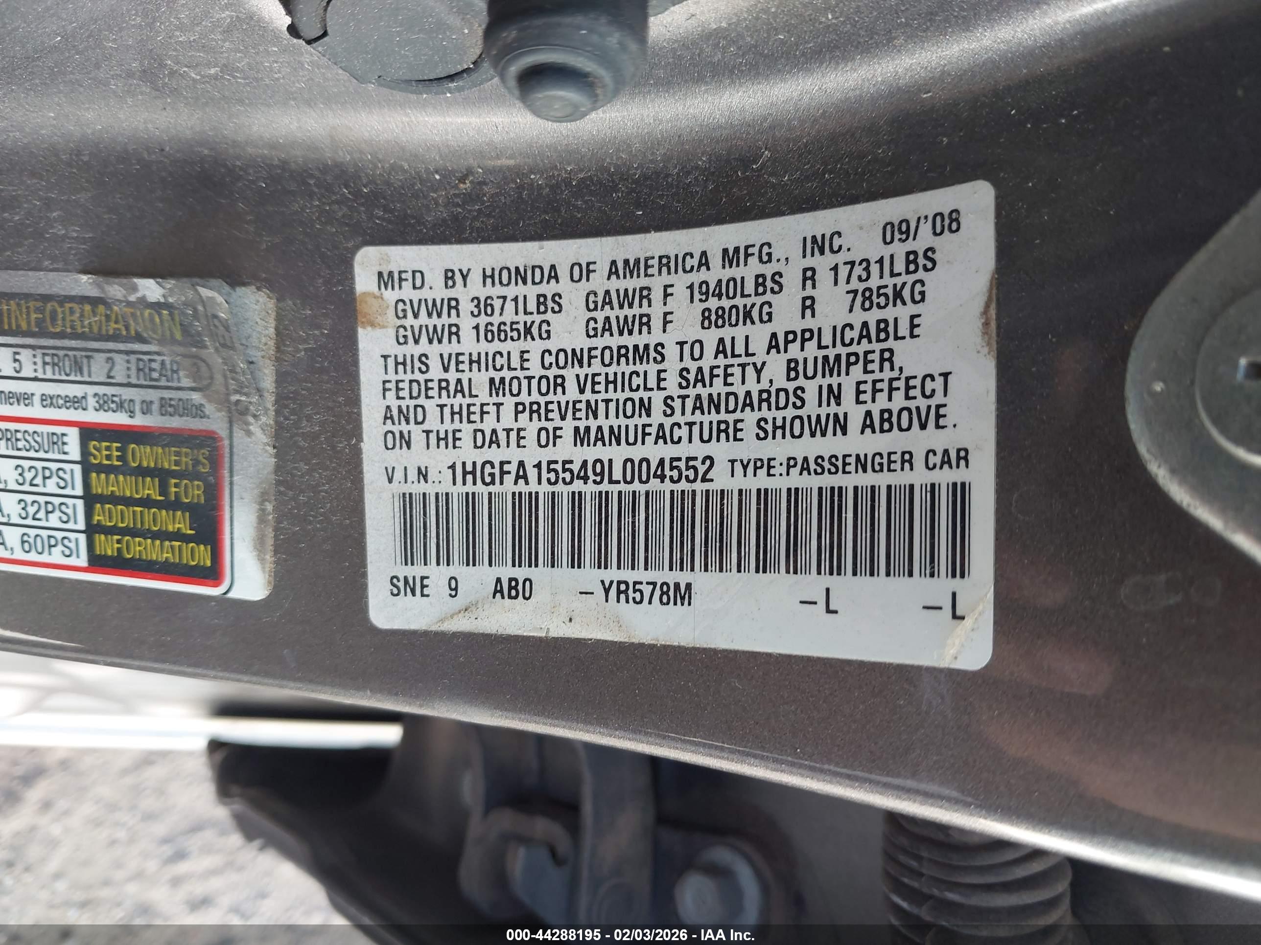HONDA CIVIC image 9
