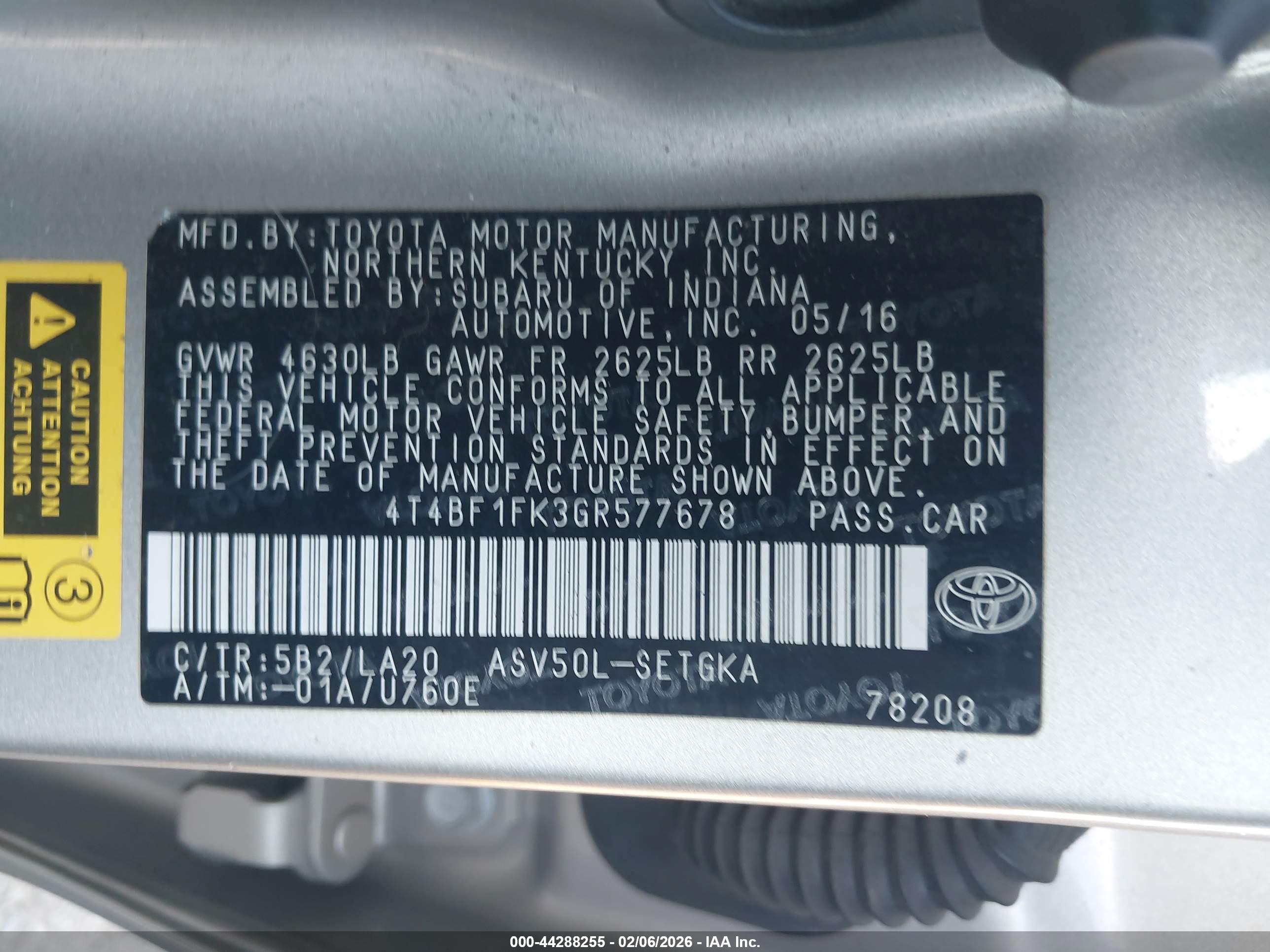 TOYOTA CAMRY image 9