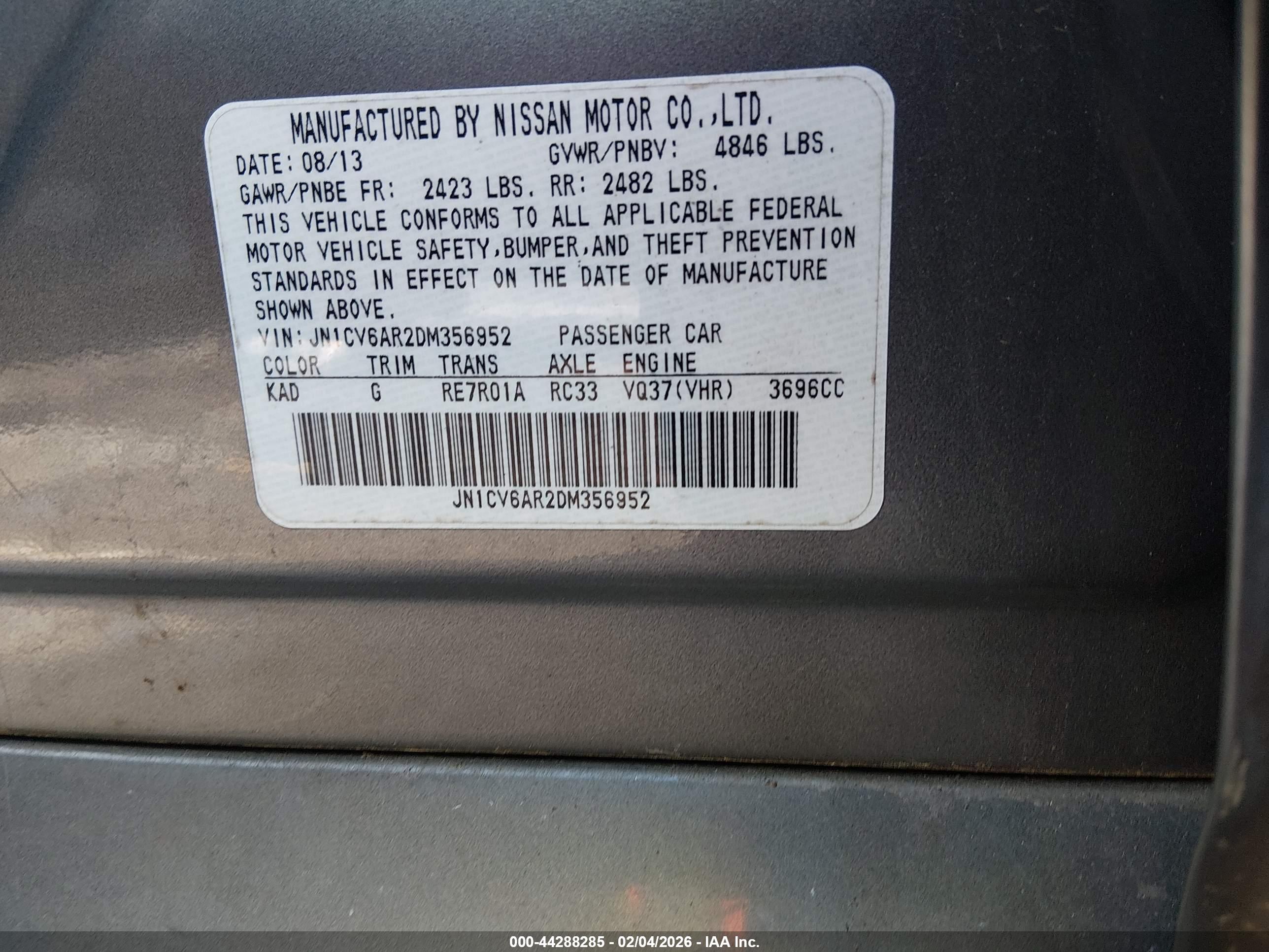 INFINITI G37X image 9