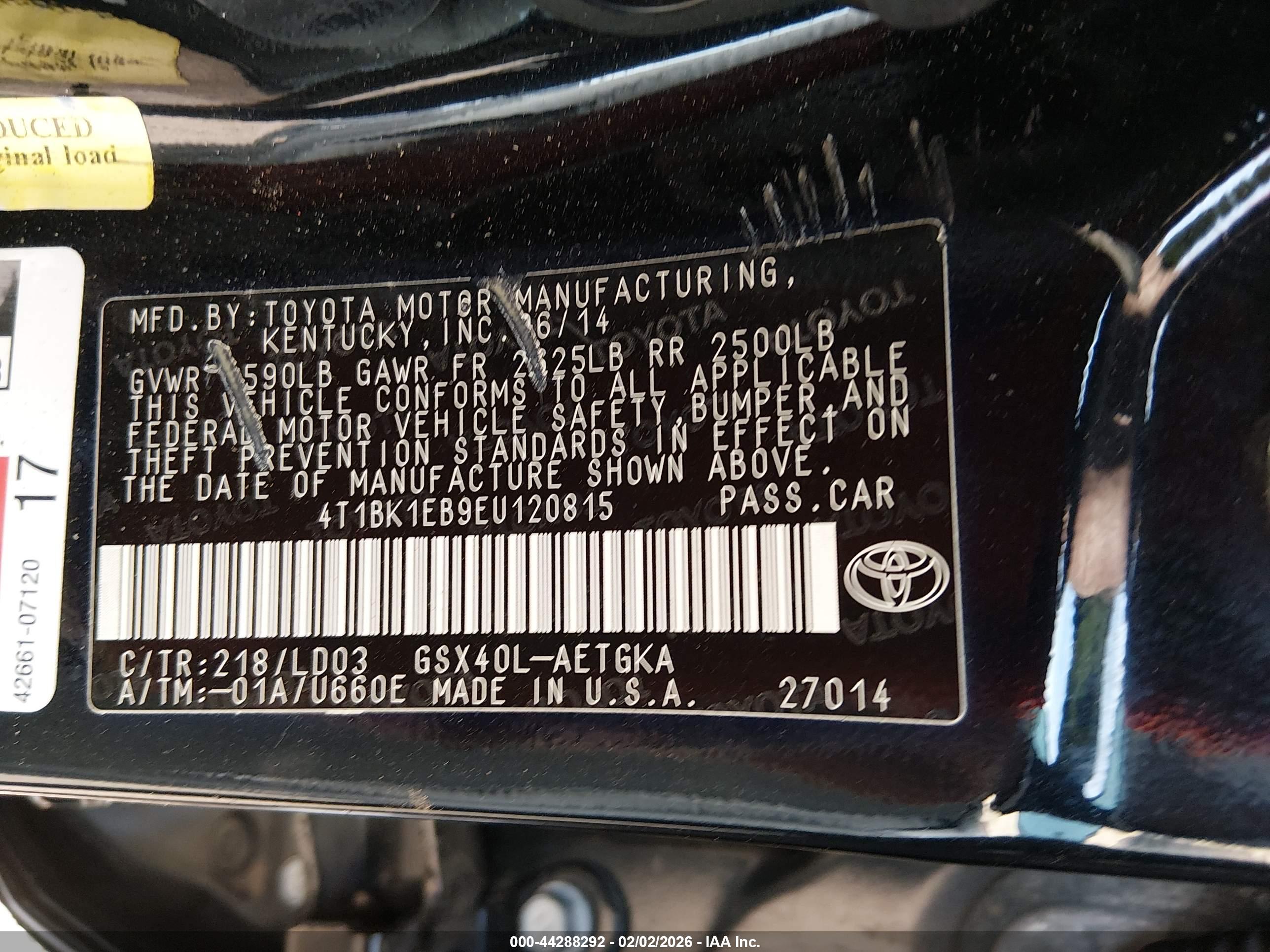 TOYOTA AVALON image 9