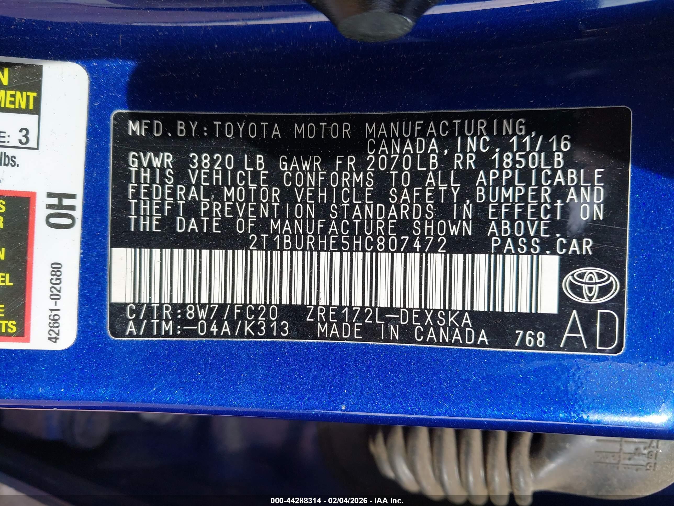 TOYOTA COROLLA image 9