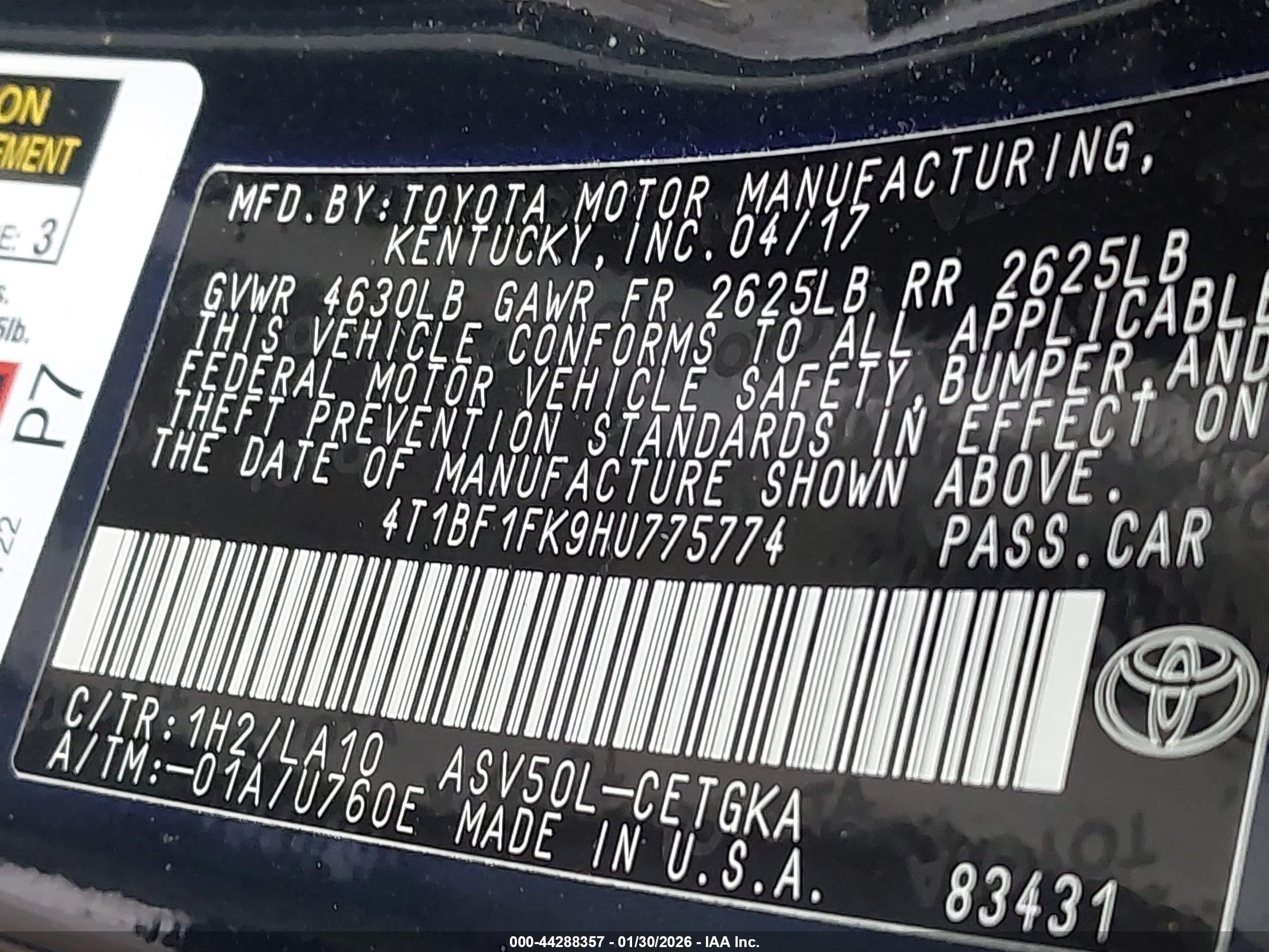 TOYOTA CAMRY image 9