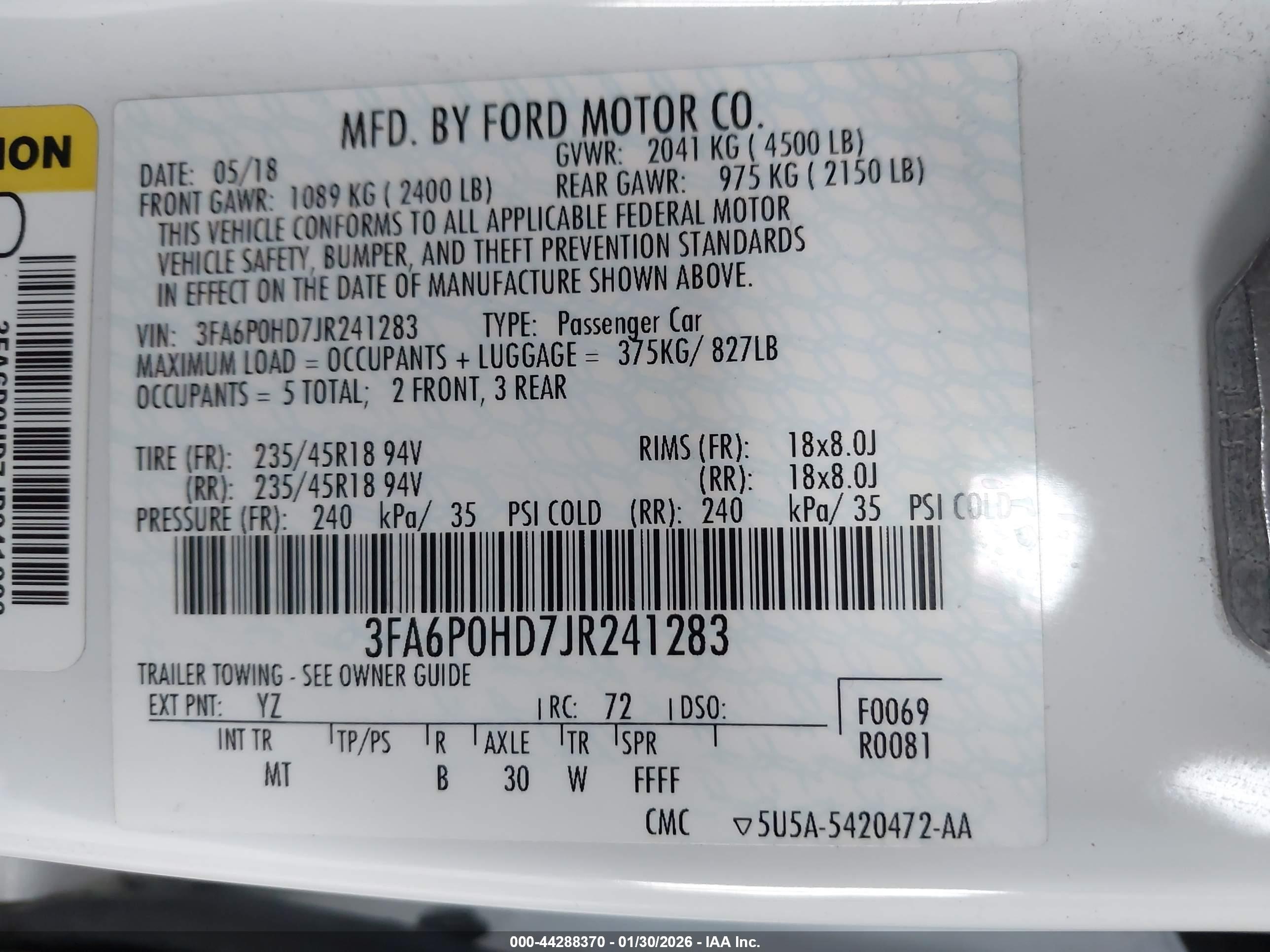 FORD FUSION image 9