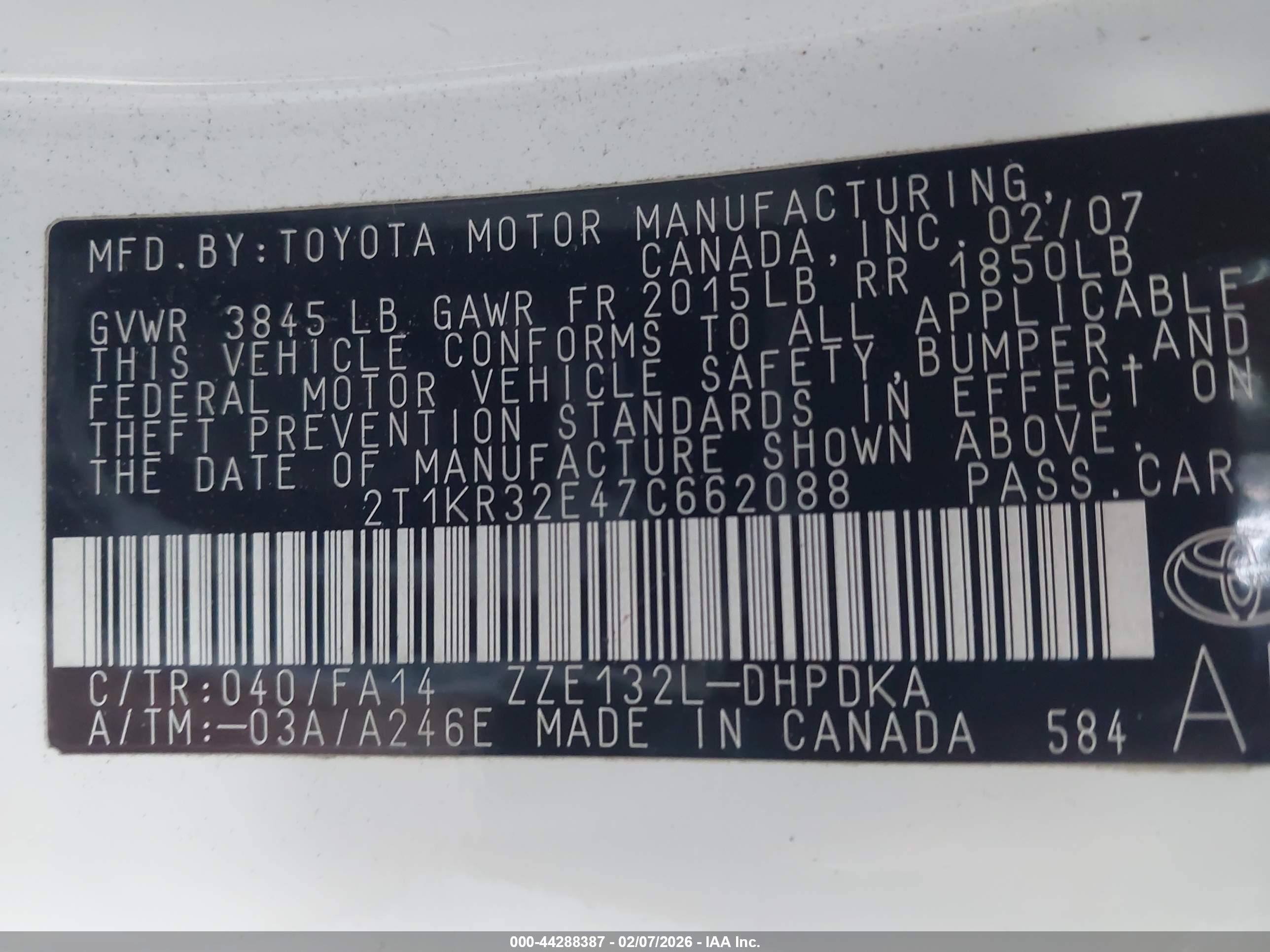 TOYOTA MATRIX image 9