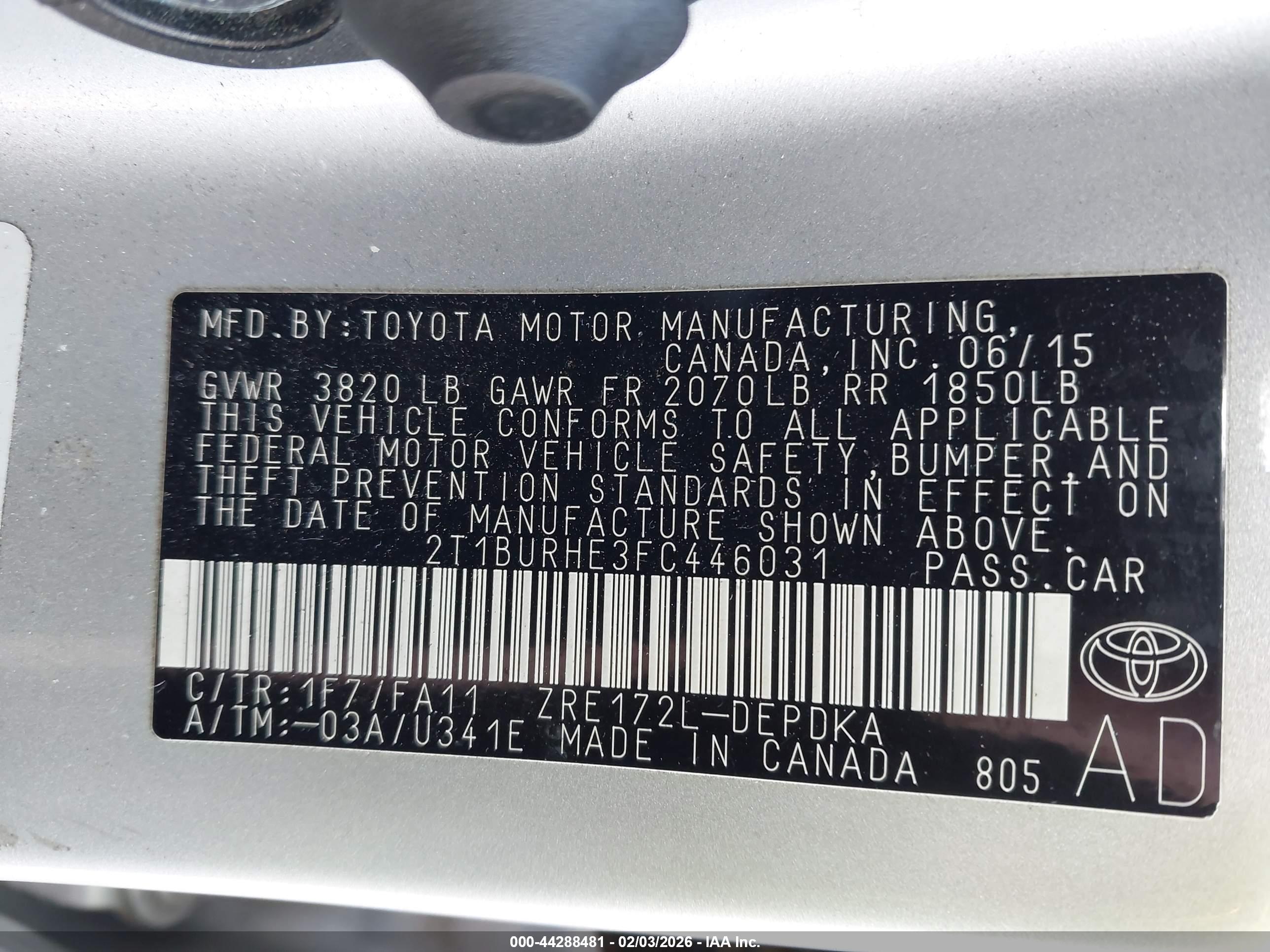 TOYOTA COROLLA image 9
