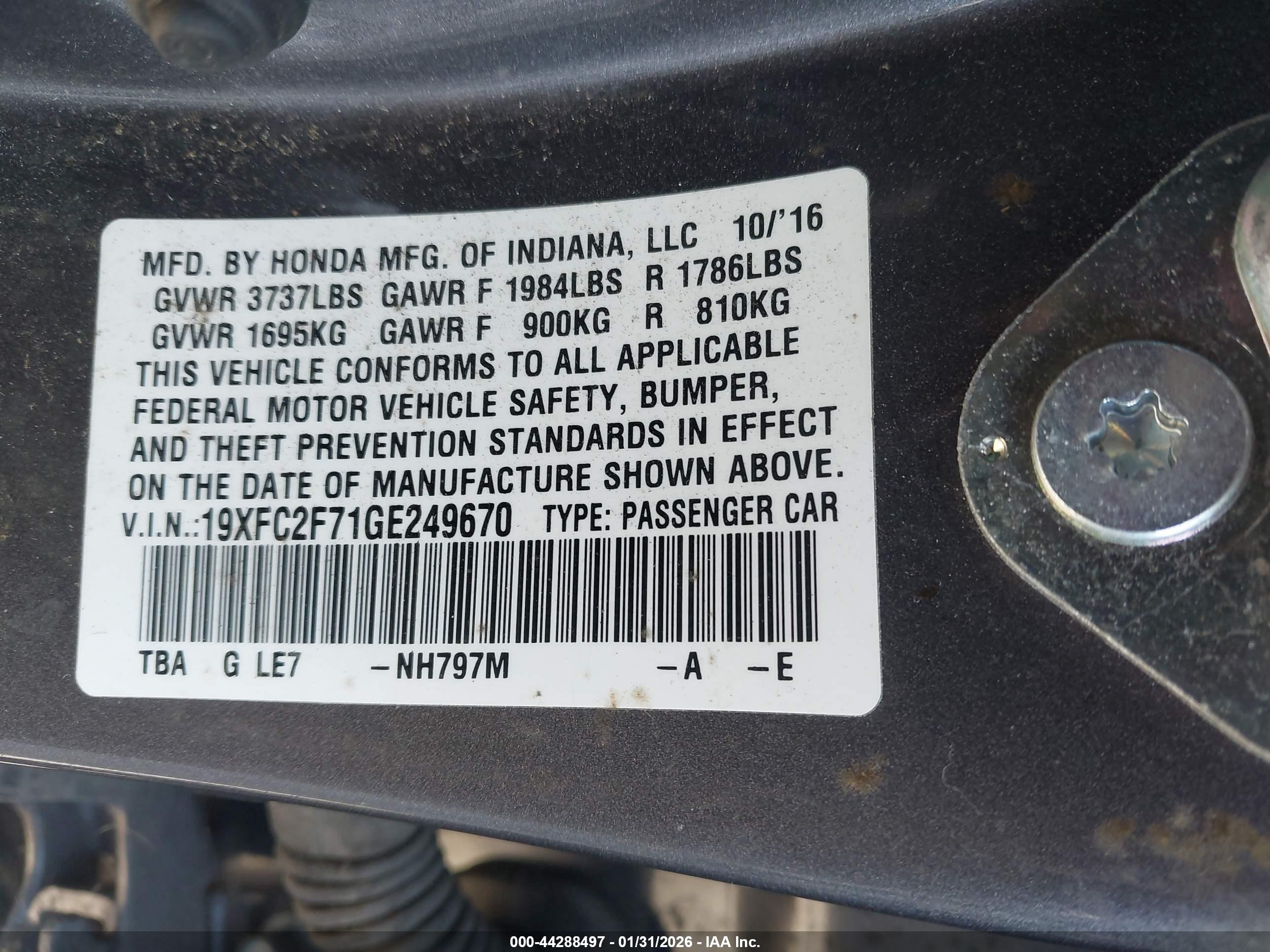 HONDA CIVIC image 9