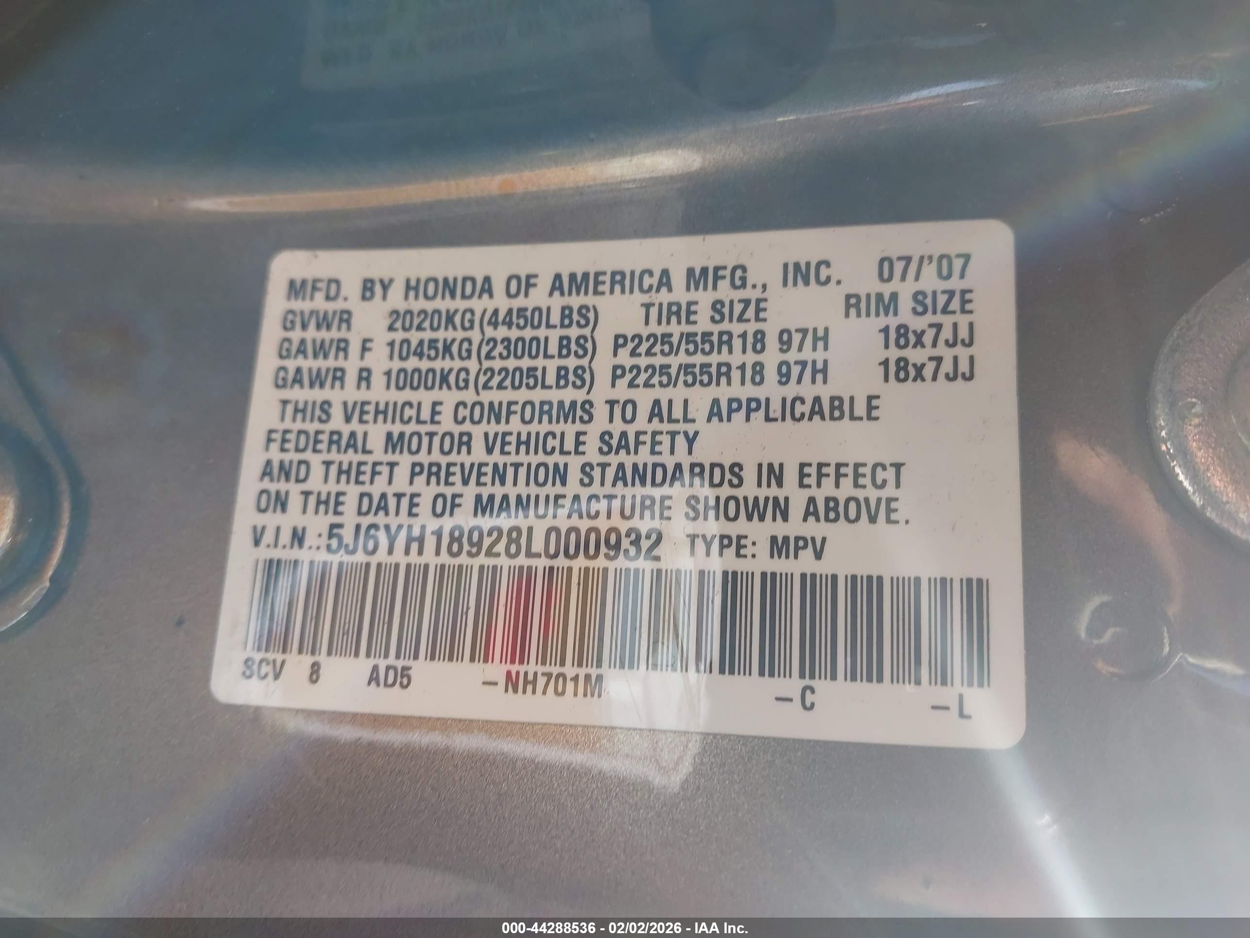 HONDA ELEMENT image 9