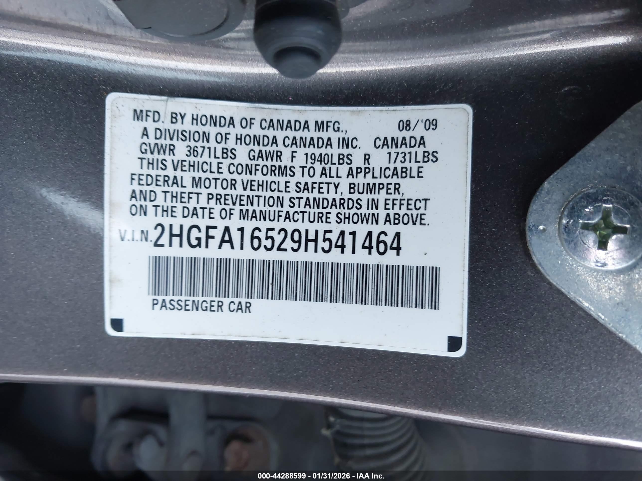 HONDA CIVIC image 9