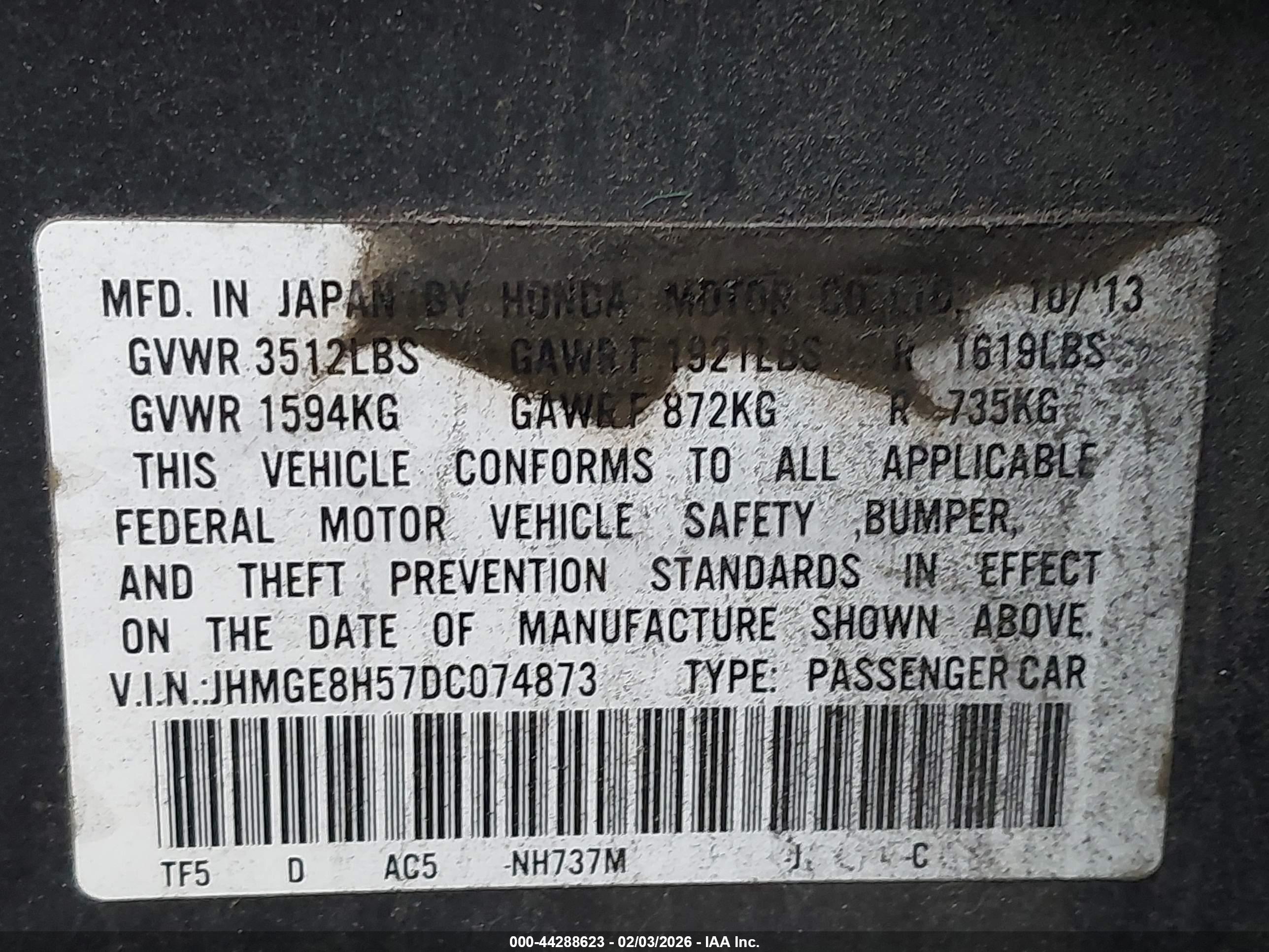 HONDA FIT image 9