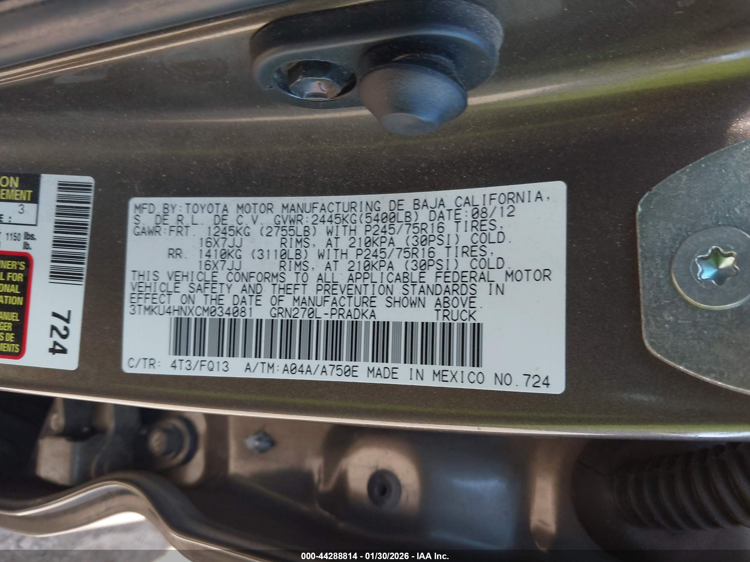 TOYOTA TACOMA image 9