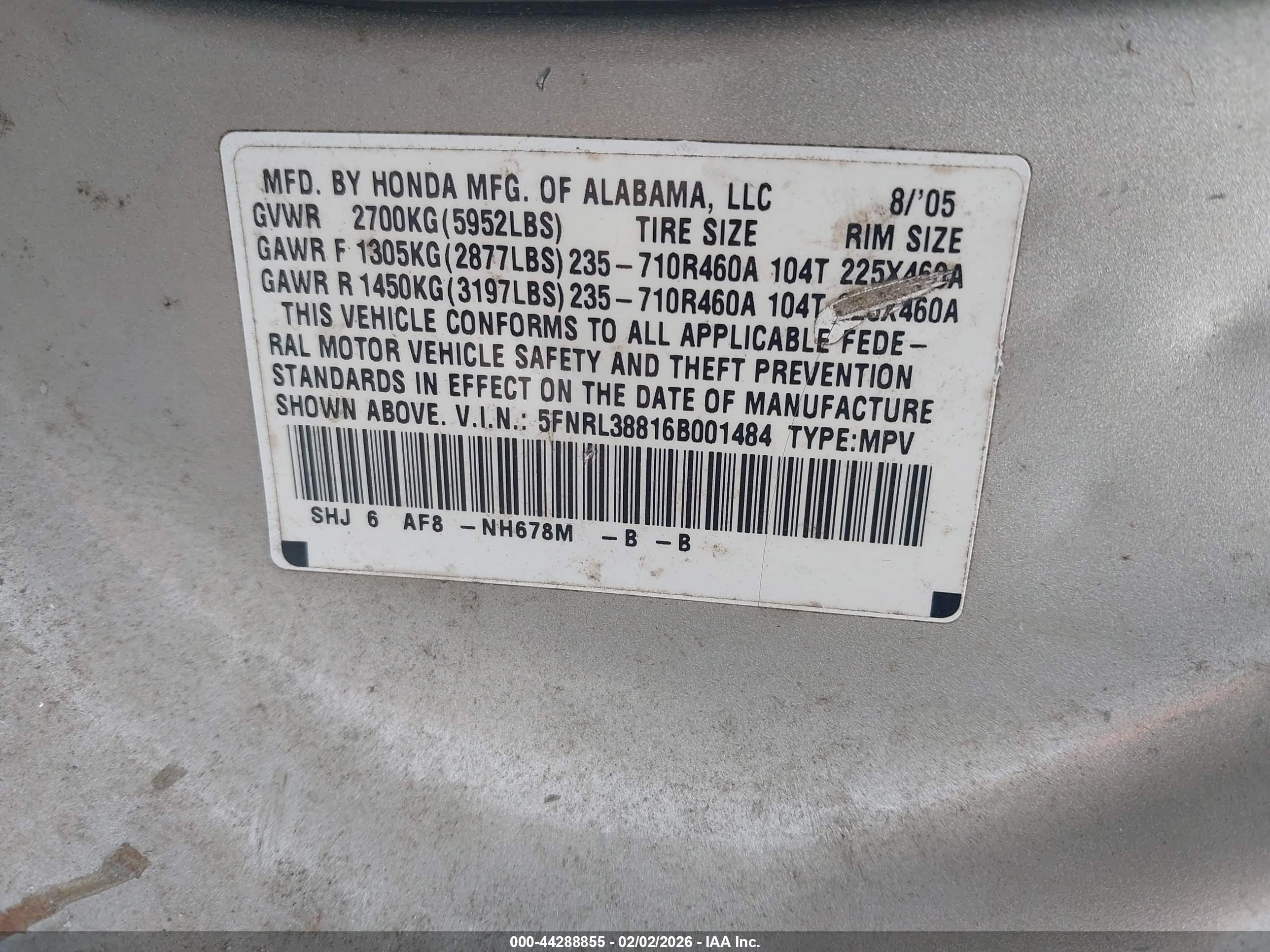 HONDA ODYSSEY image 9
