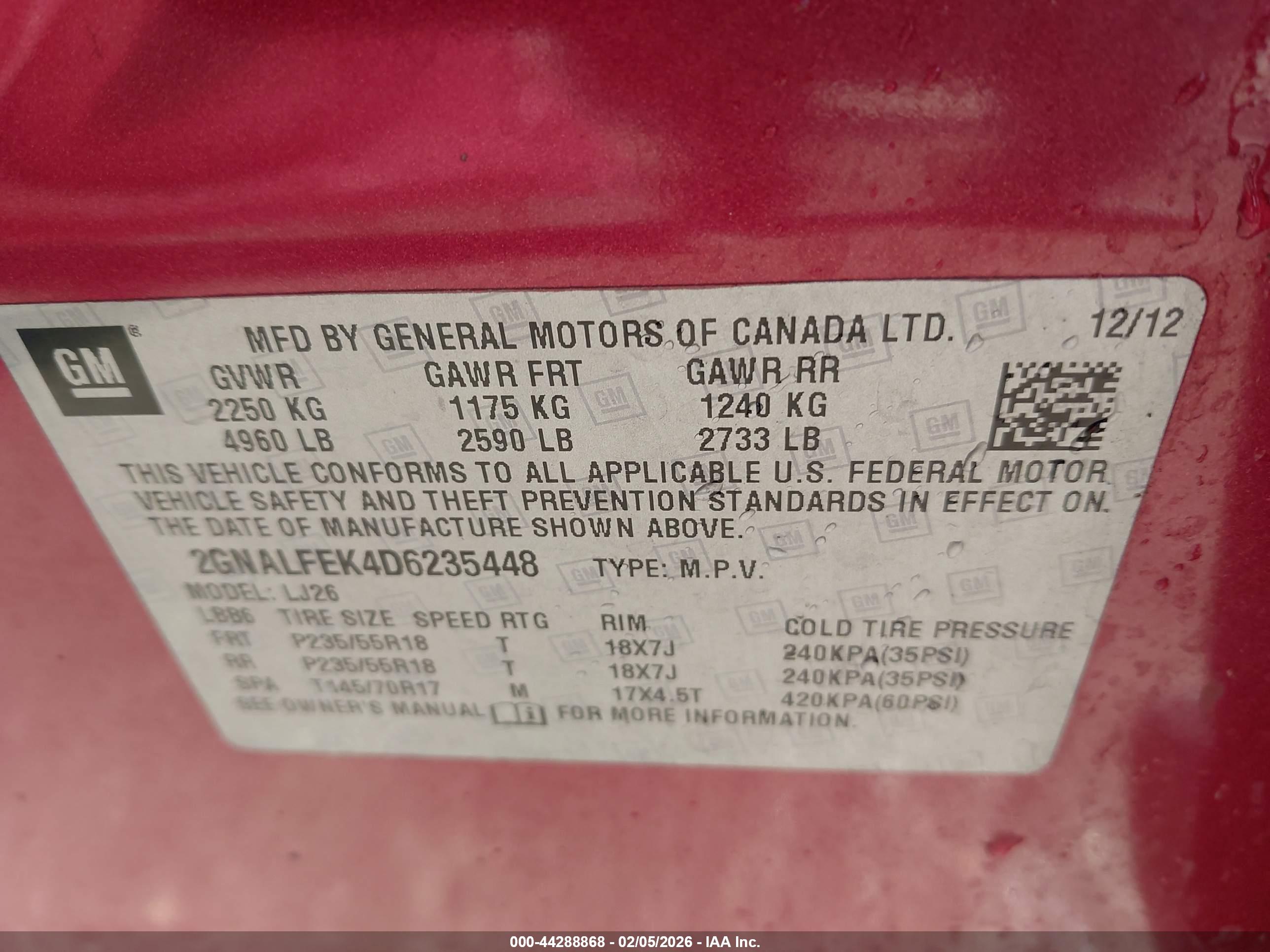 CHEVROLET EQUINOX image 9