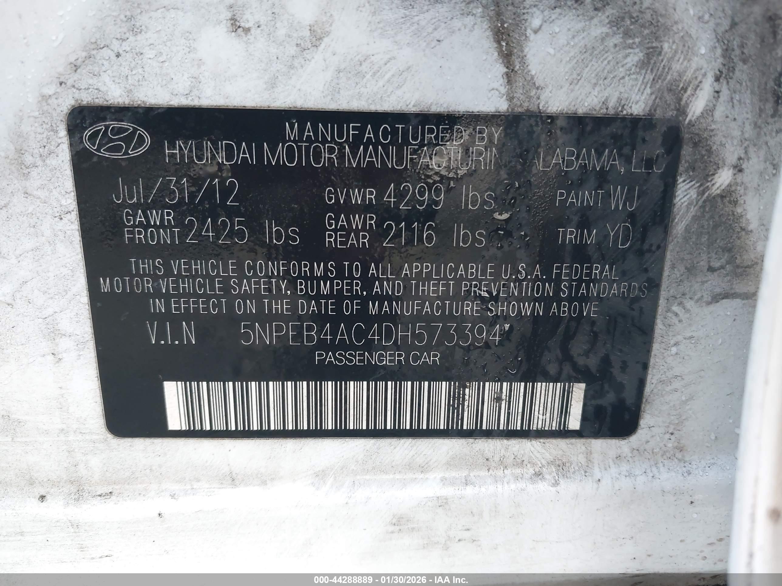 HYUNDAI SONATA image 9