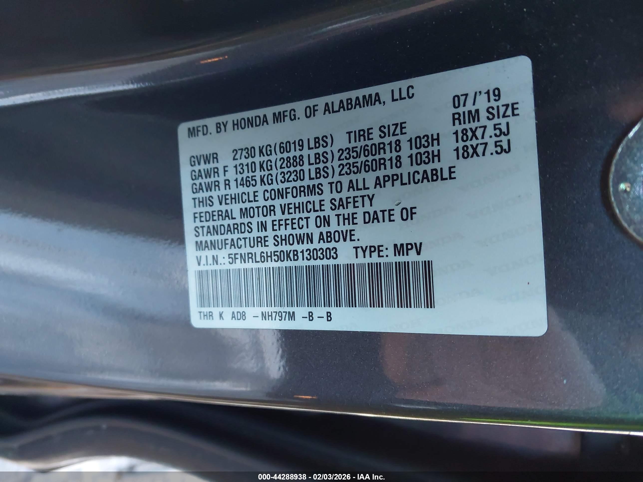 HONDA ODYSSEY image 9