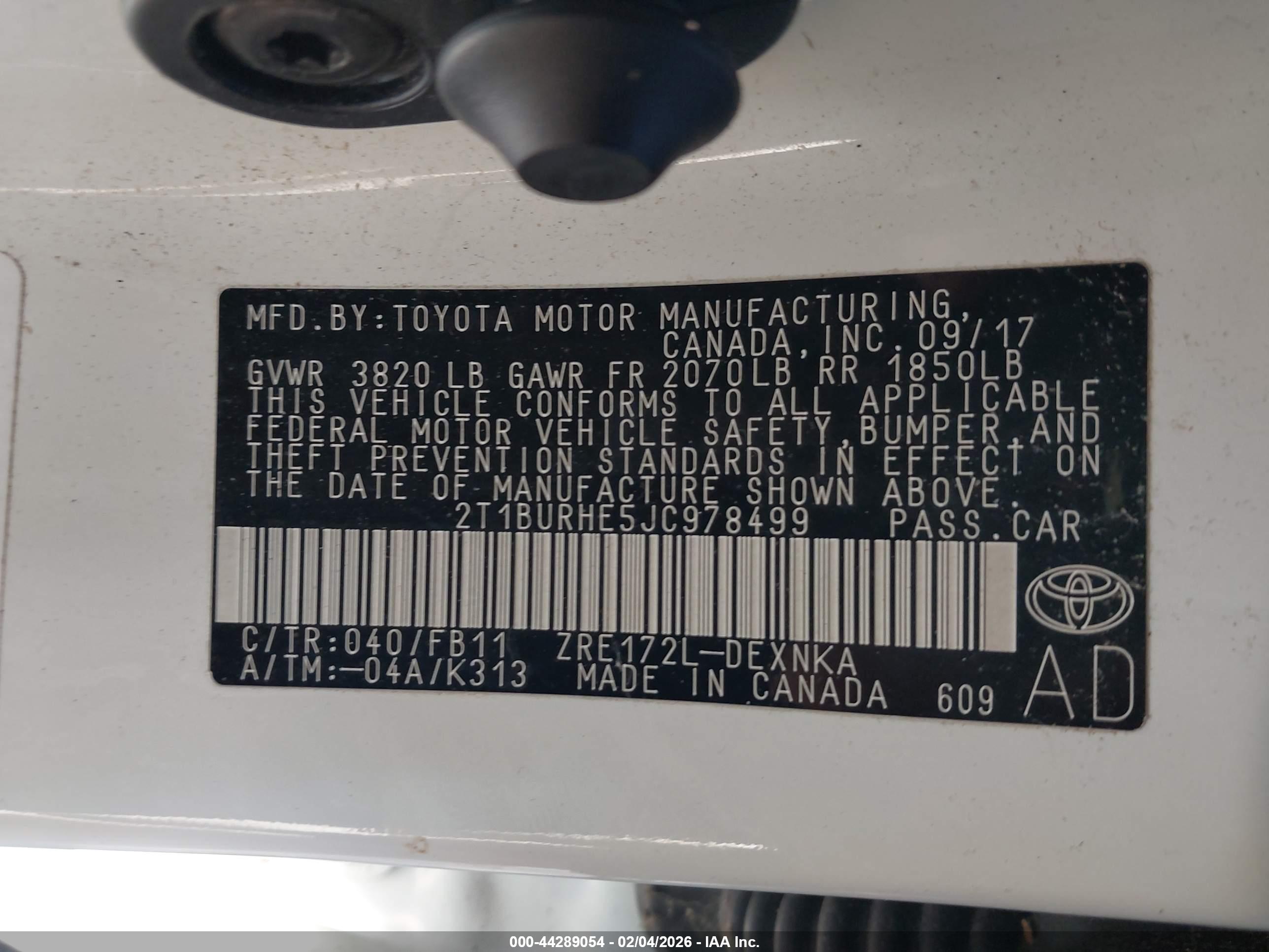 TOYOTA COROLLA image 9