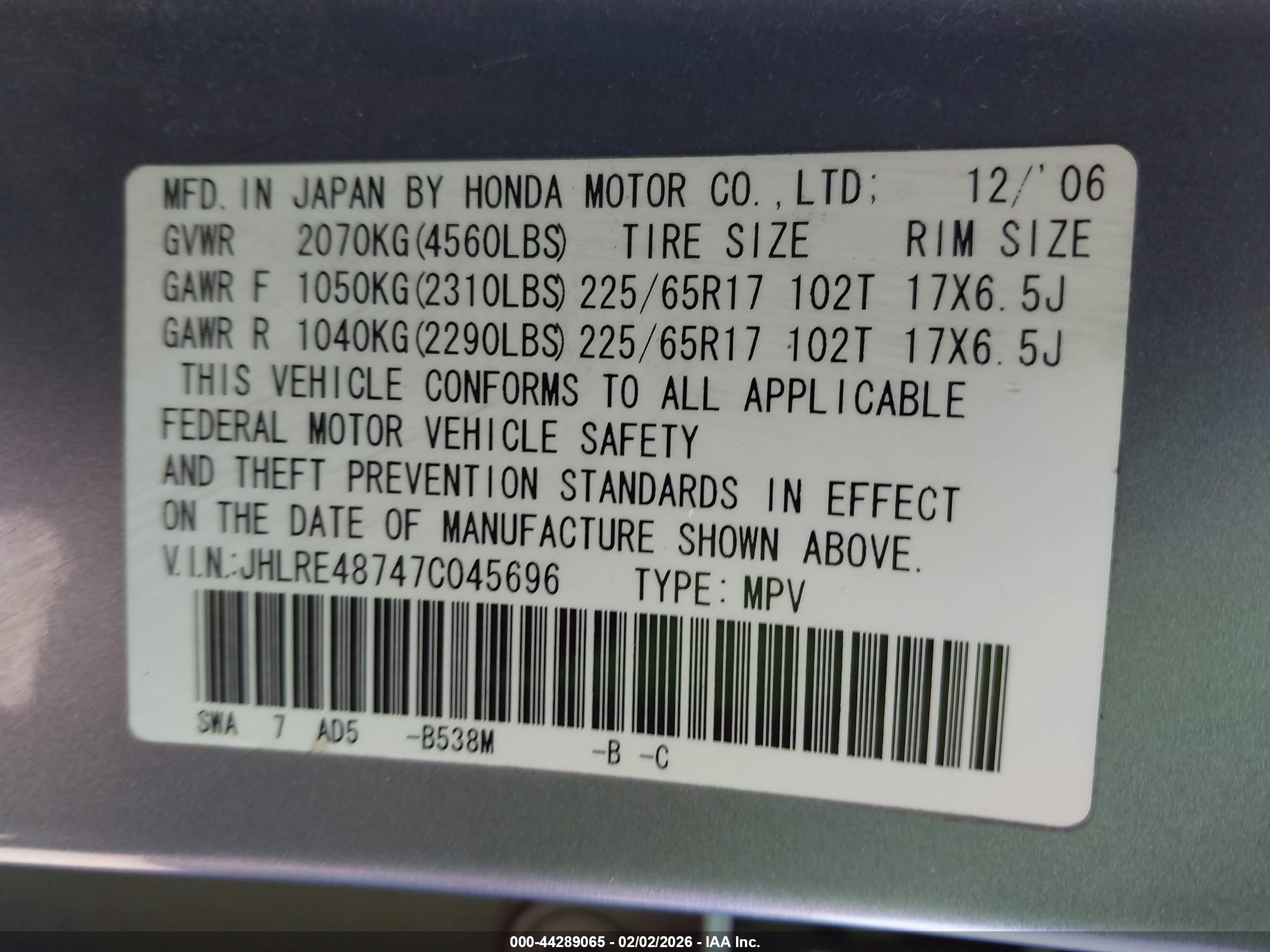 HONDA CR-V image 9