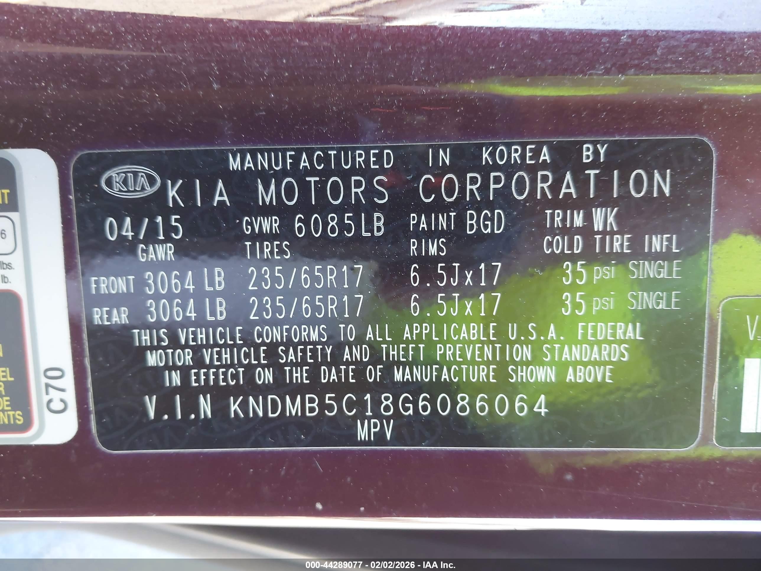 KIA SEDONA image 9