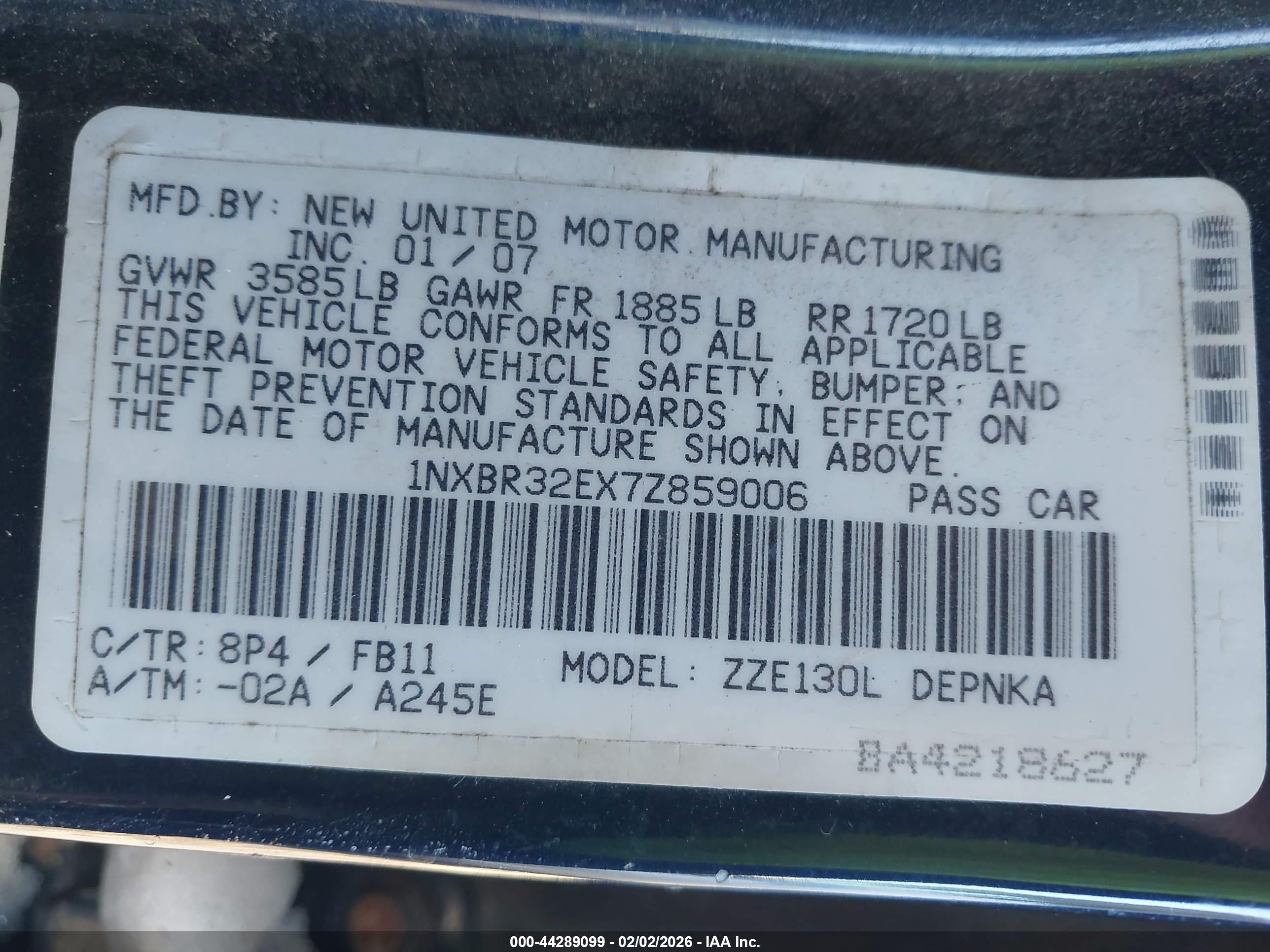 TOYOTA COROLLA image 9