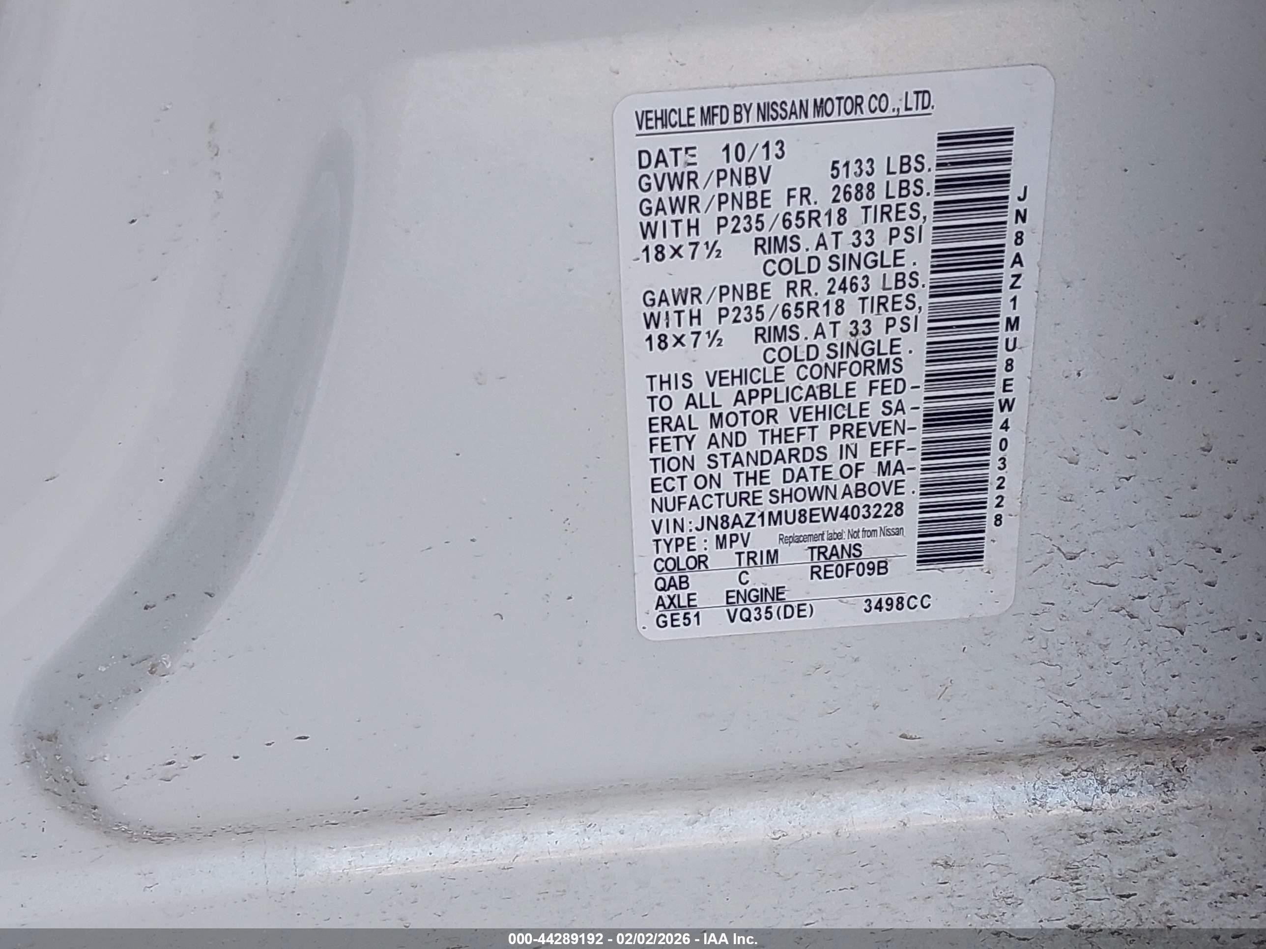 NISSAN MURANO image 9