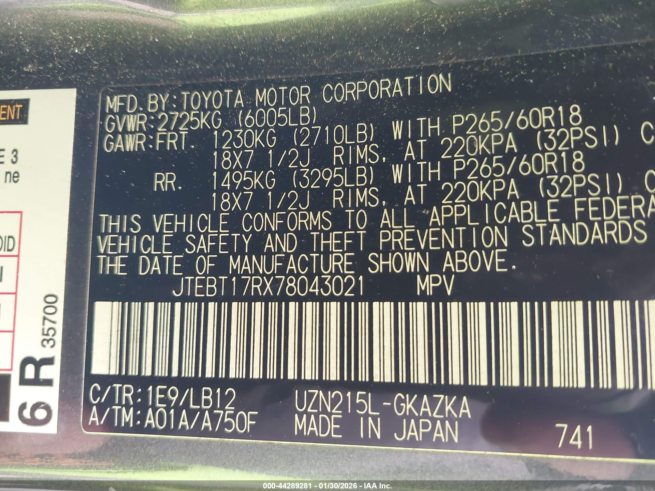 TOYOTA 4RUNNER image 9