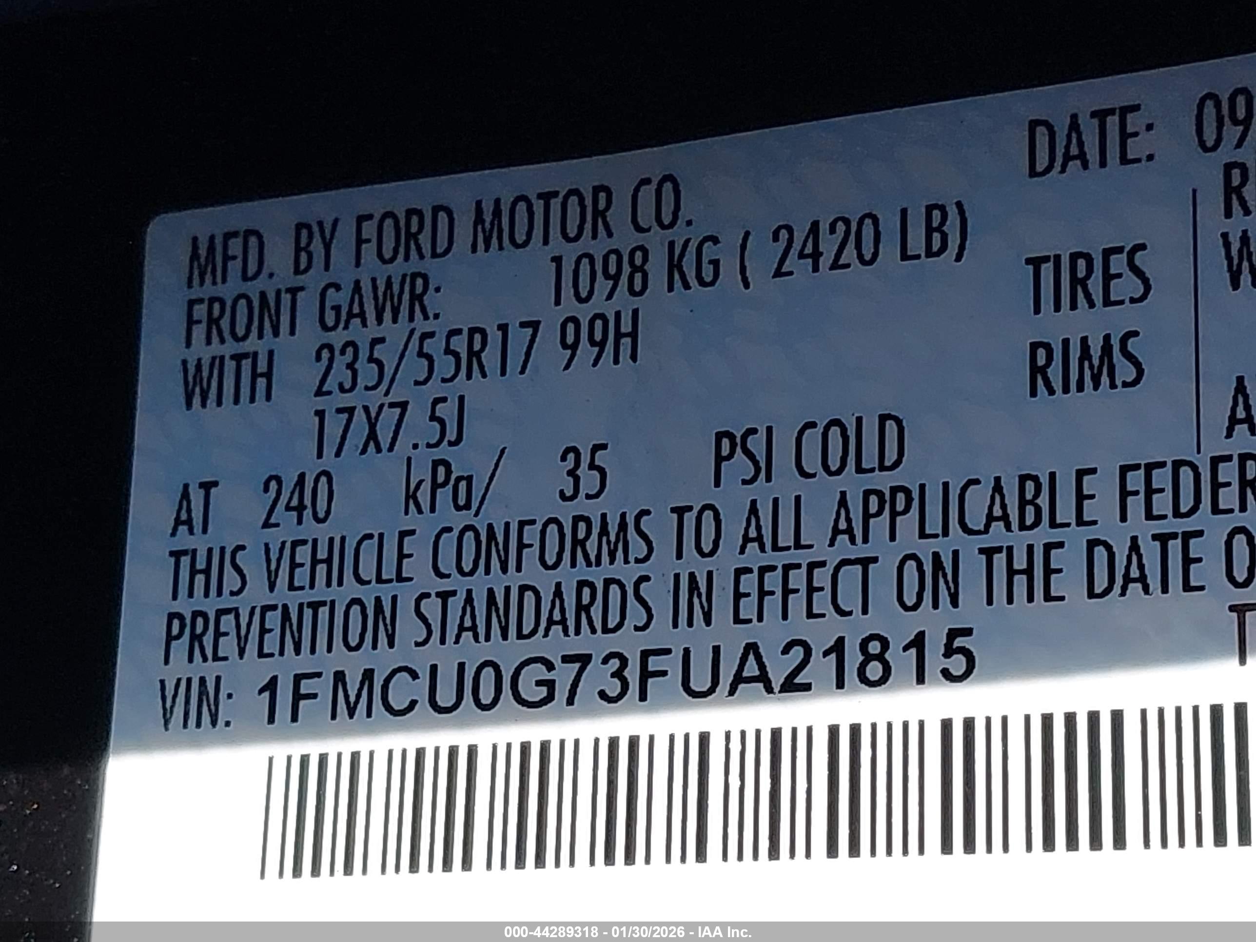 FORD ESCAPE image 9