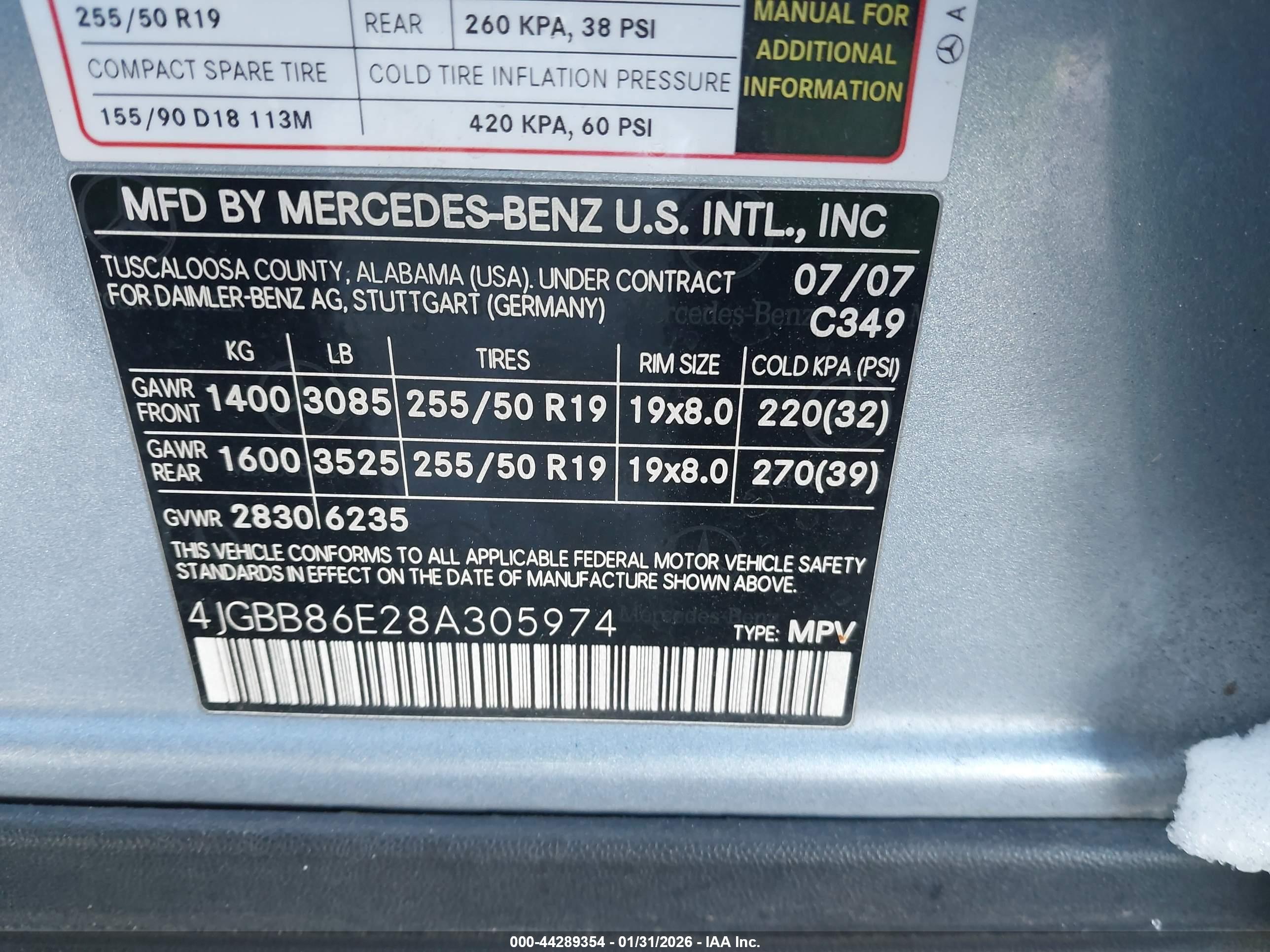 MERCEDES-BENZ ML image 9