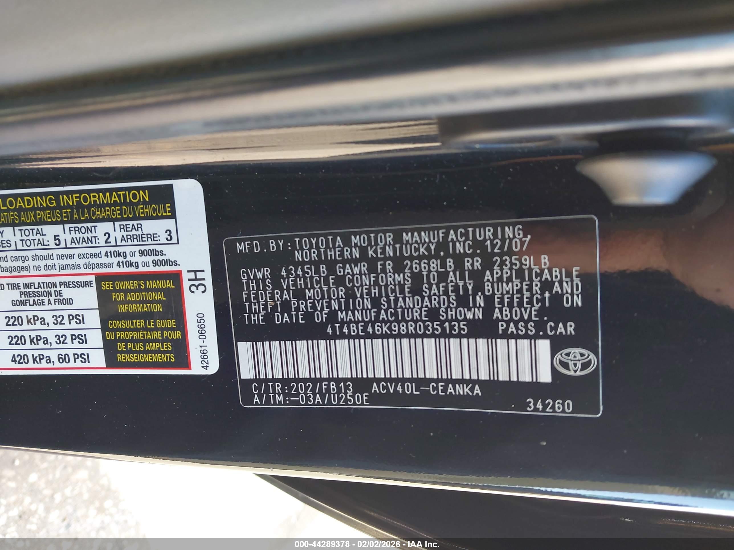 TOYOTA CAMRY image 9