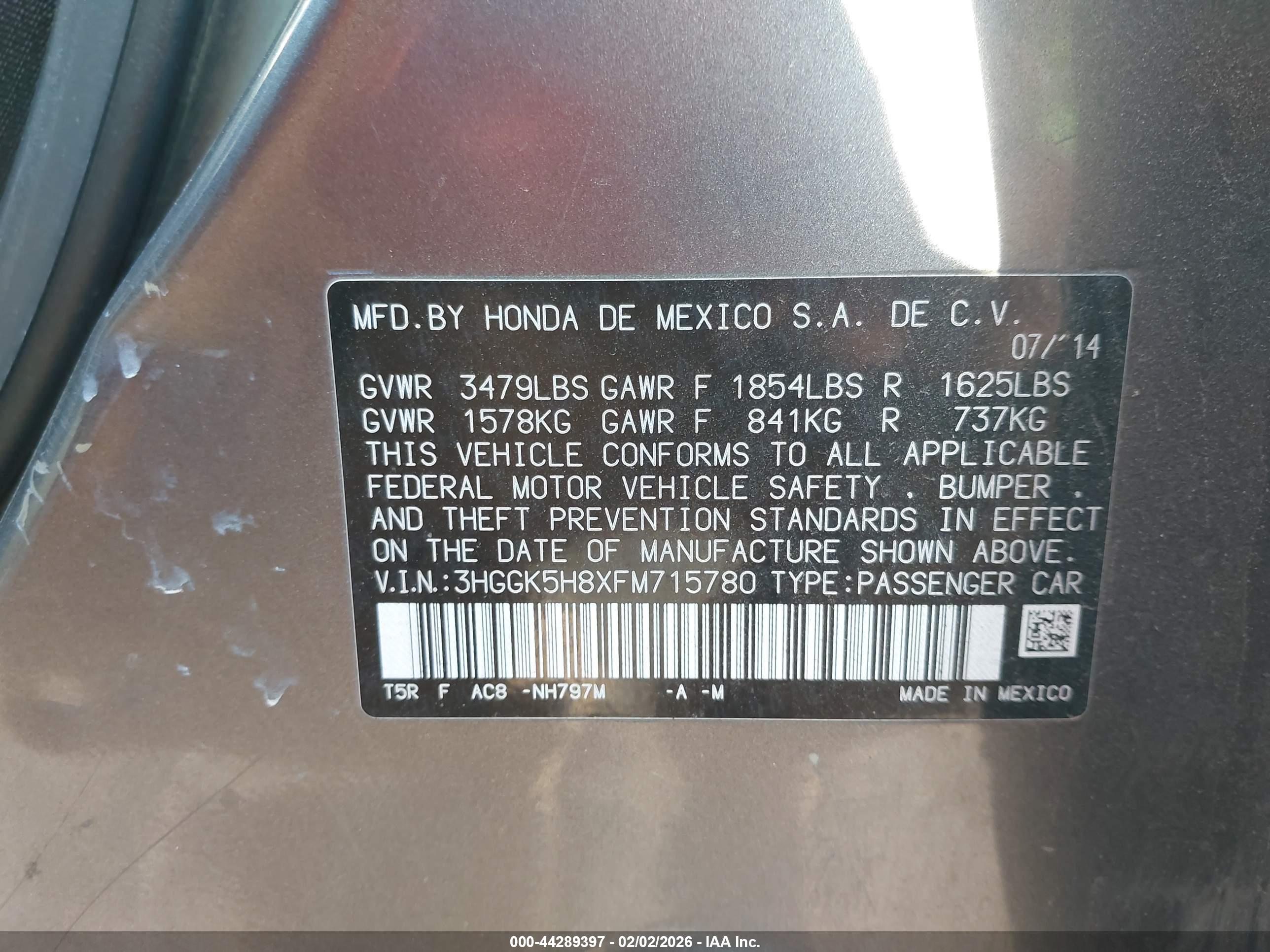 HONDA FIT image 9