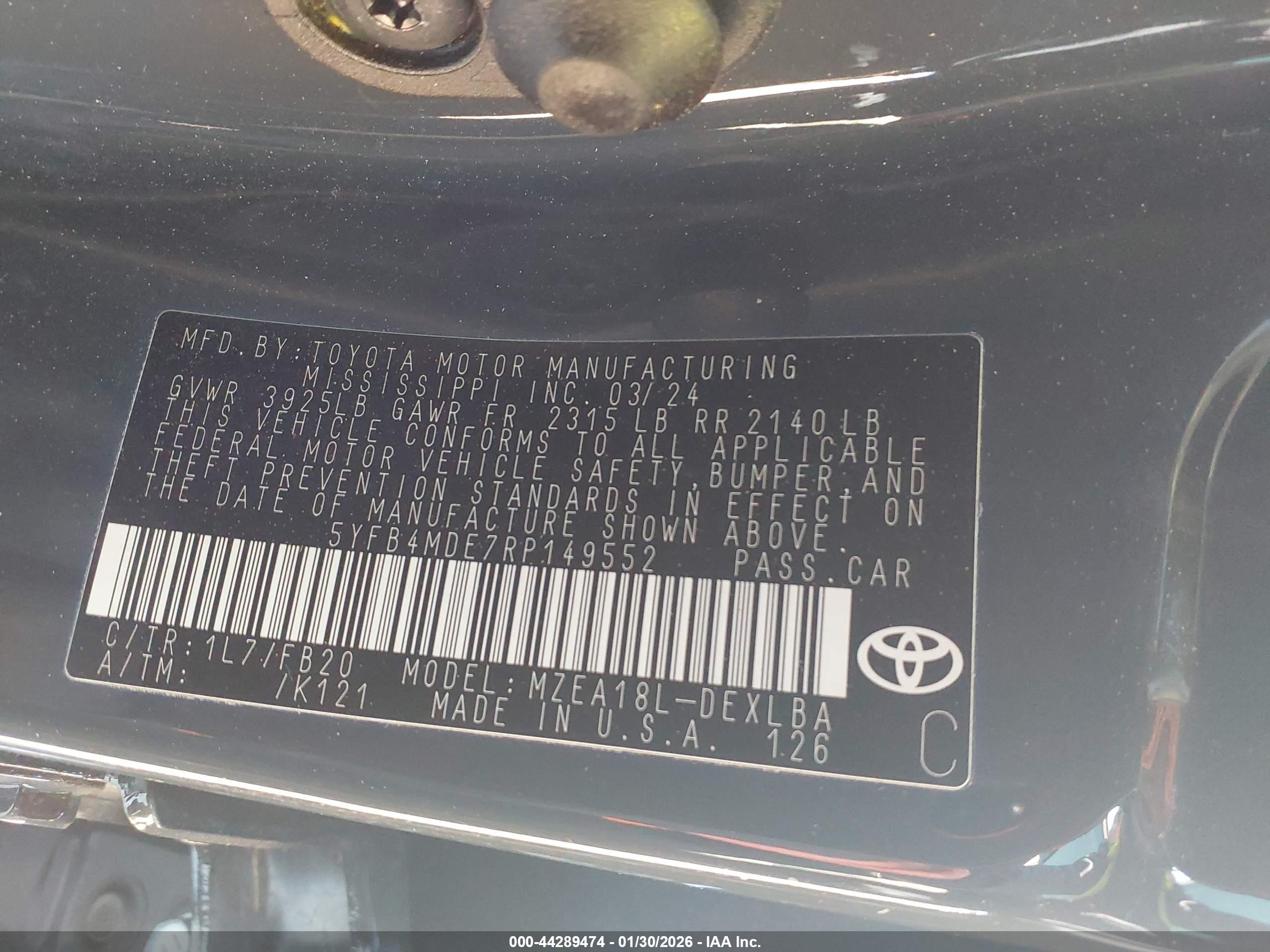 TOYOTA COROLLA image 9