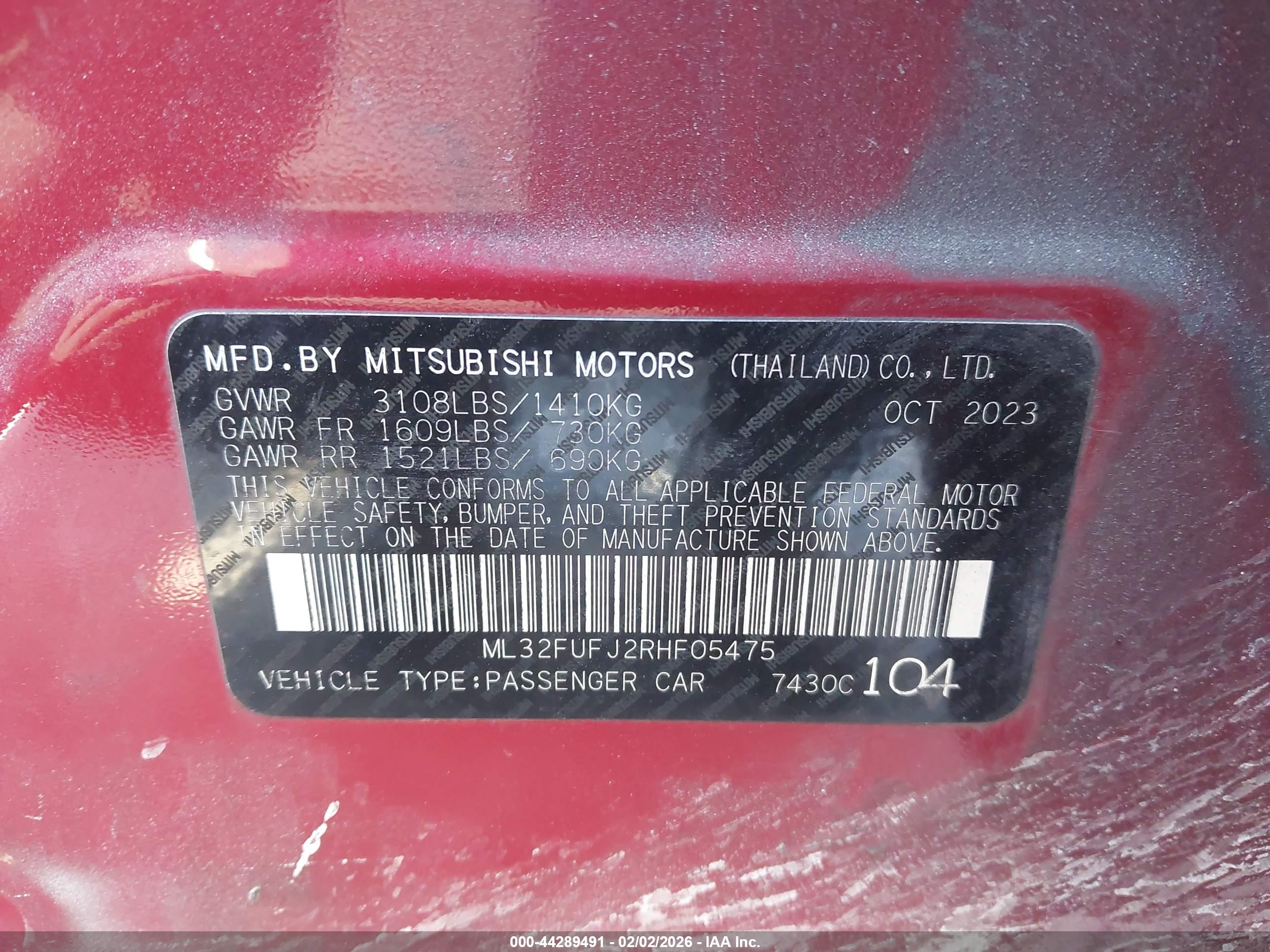 MITSUBISHI MIRAGE image 9