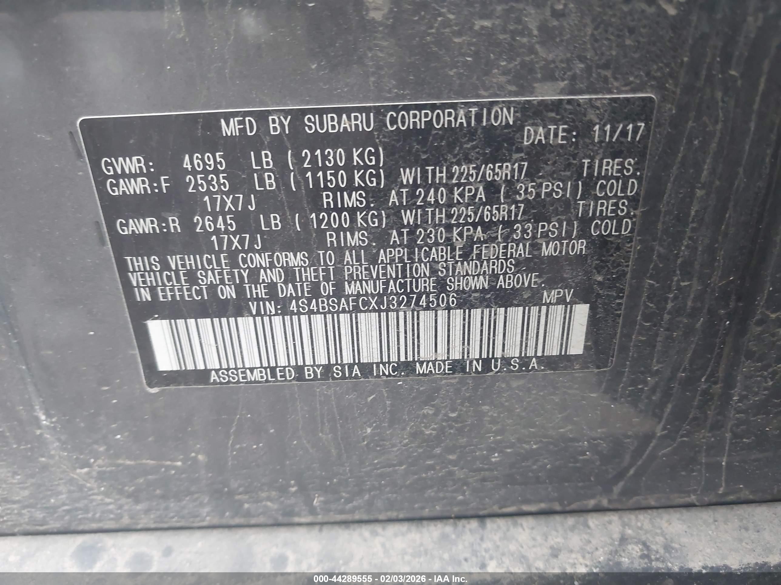SUBARU OUTBACK image 9