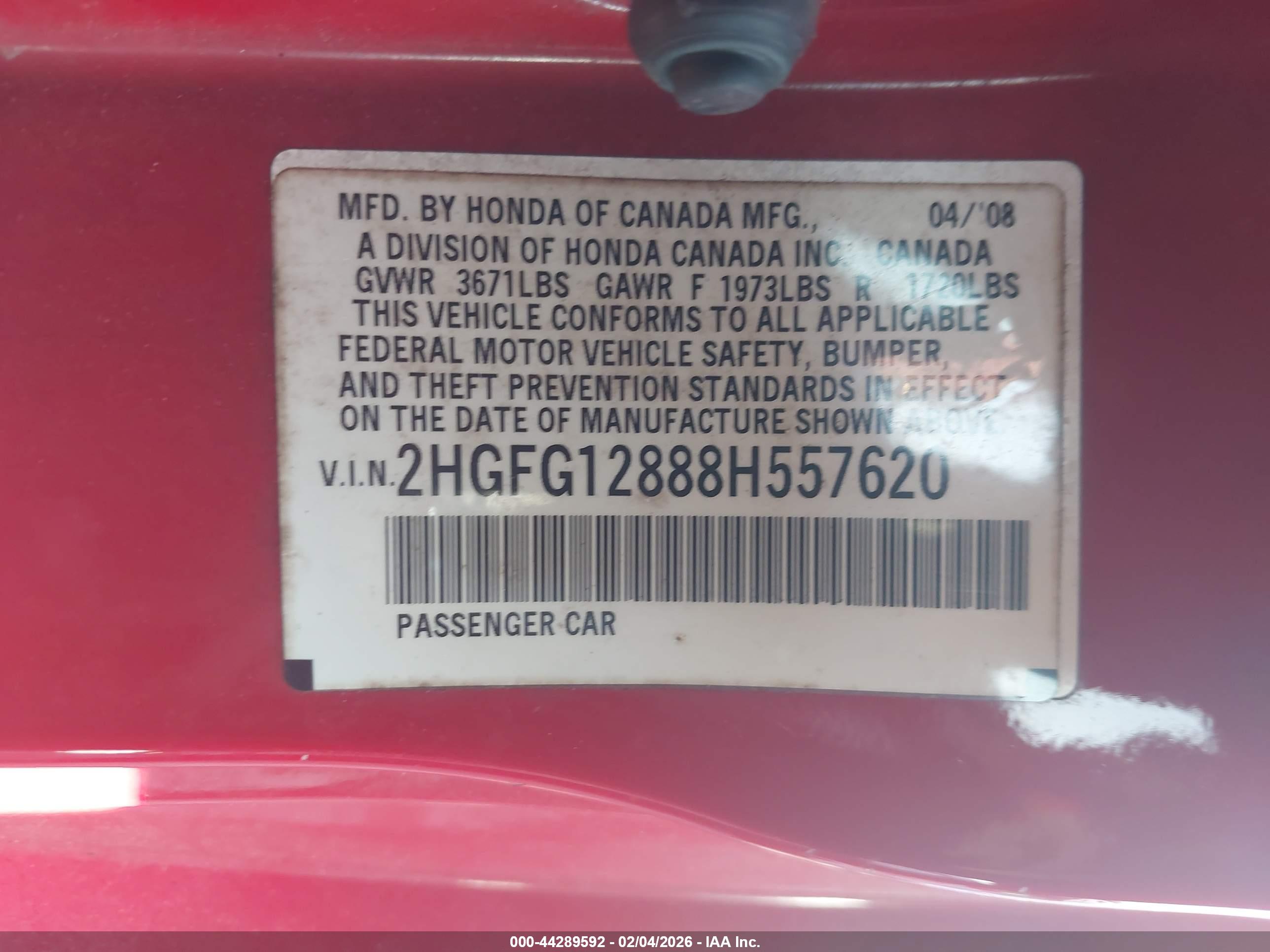 HONDA CIVIC image 9